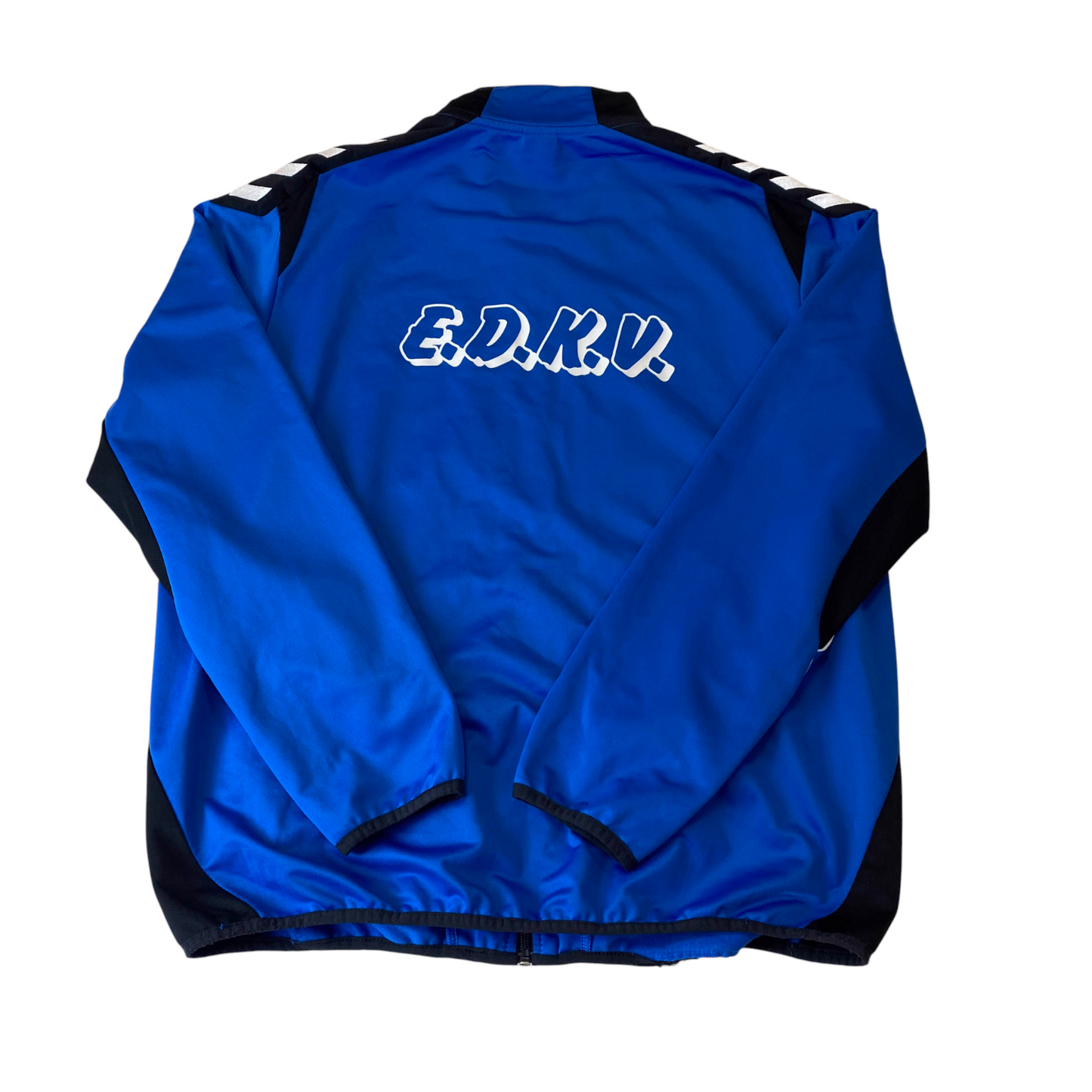 Hummel Training Jacket Mens XL Blue Zipped Pockets Long Sleeve Full Zipper