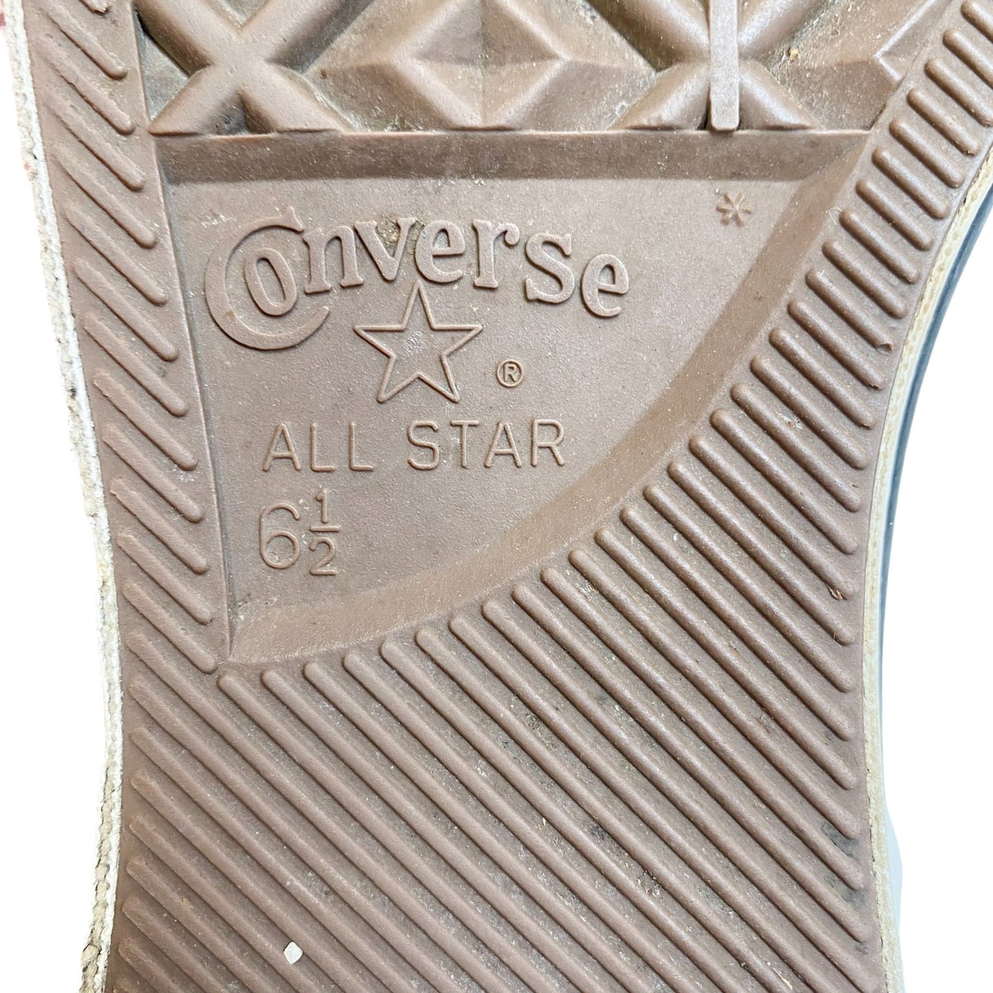 Converse All Star Chuck Taylor High Sneakers Juniors 6.5 Grey White Canvas