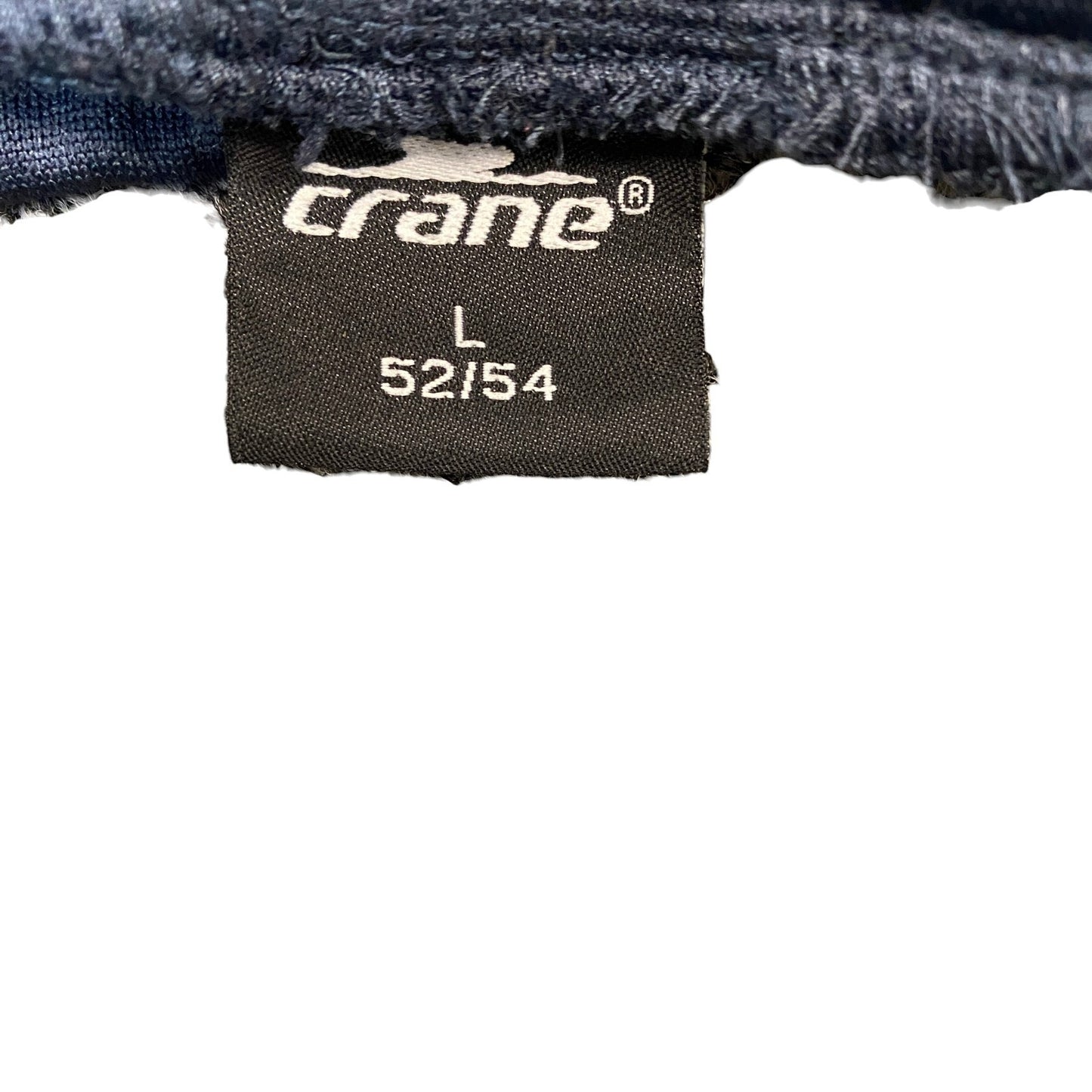 Crane Joggers Fits as Womens 34" Waist Navy Side Snap High Waisted Trousers