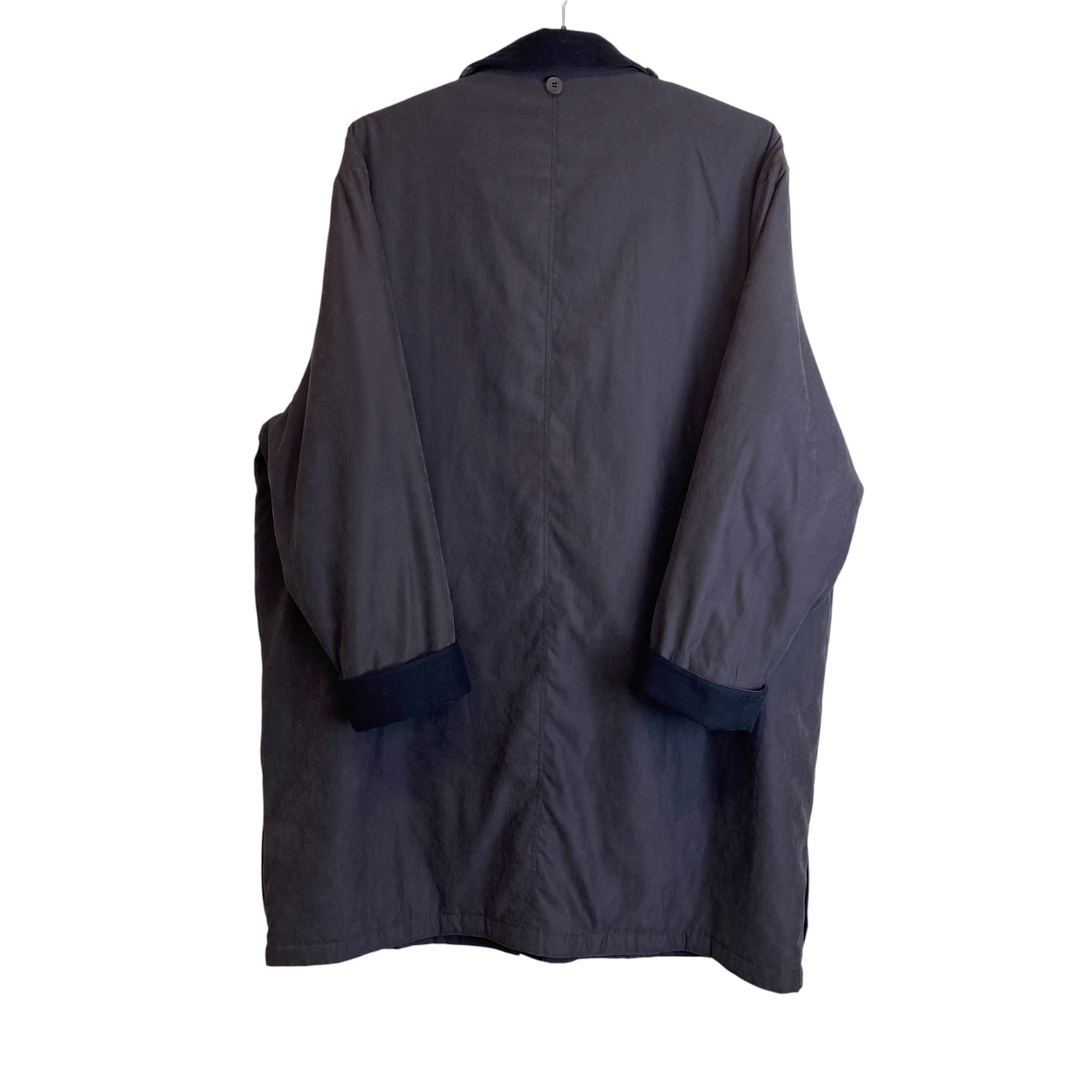 Jacket Womens XL Blue Mid Length Long Sleeve Collared Button Front Outdoor