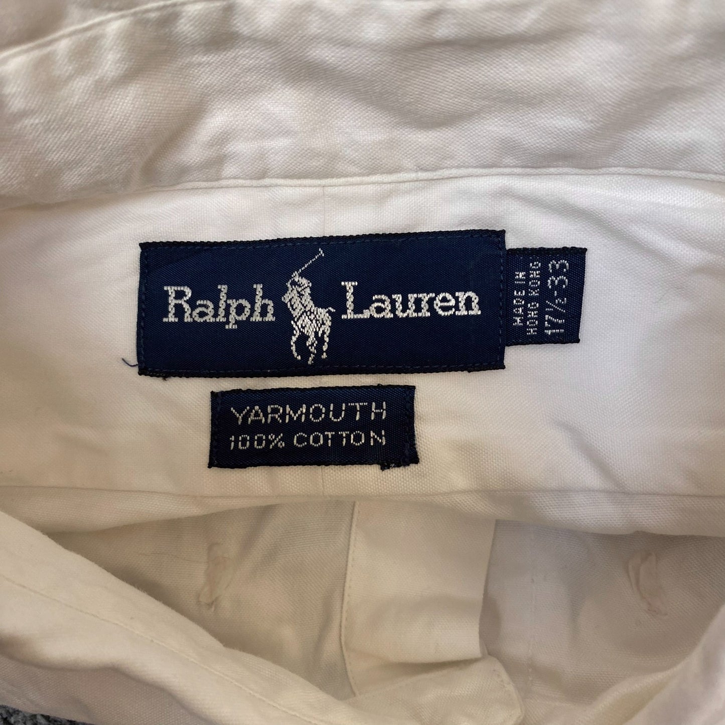 Ralph Lauren Formal Shirt Mens XL White Yarmouth Long Sleeve Pony Button Down