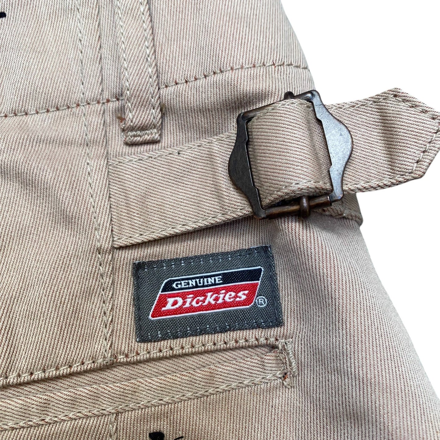 Dickies Trousers Mens Large Beige Genuine Straight Fit Pockets Workwear Chino