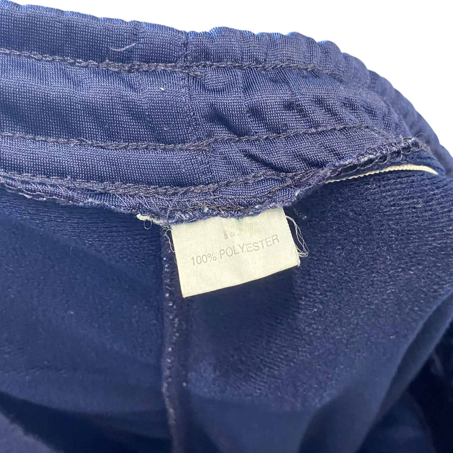 Joggers Mens M Blue Red Side Snap Button Elastic Waist Drawstring Track Pants