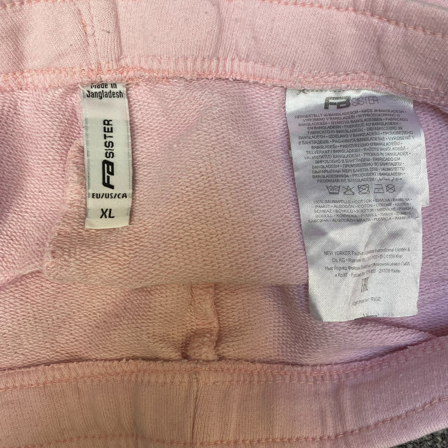 Running Sprinter Shorts Womens XL Pink Stretch Athletic Fit Training Dolphin Hem