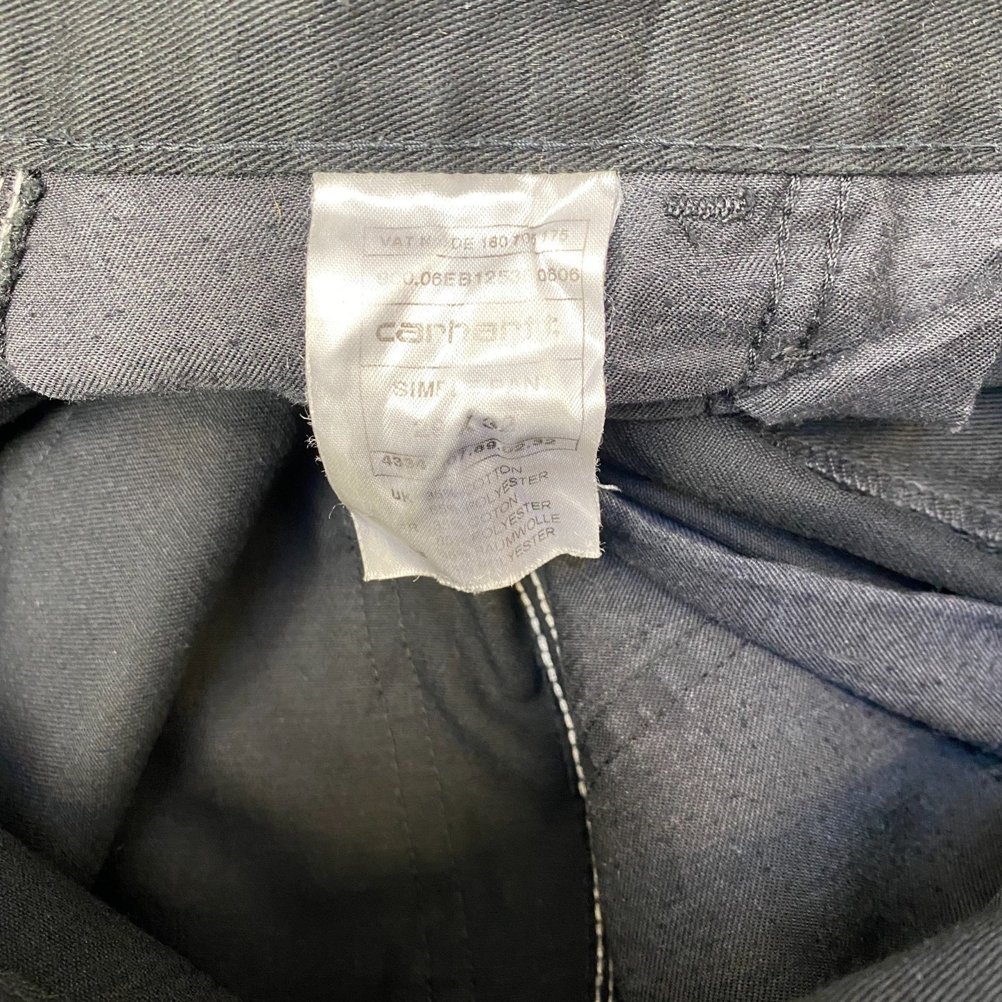 Carhartt Simple Pants Mens Medium Black Work Utility High Waisted Relaxed Fit