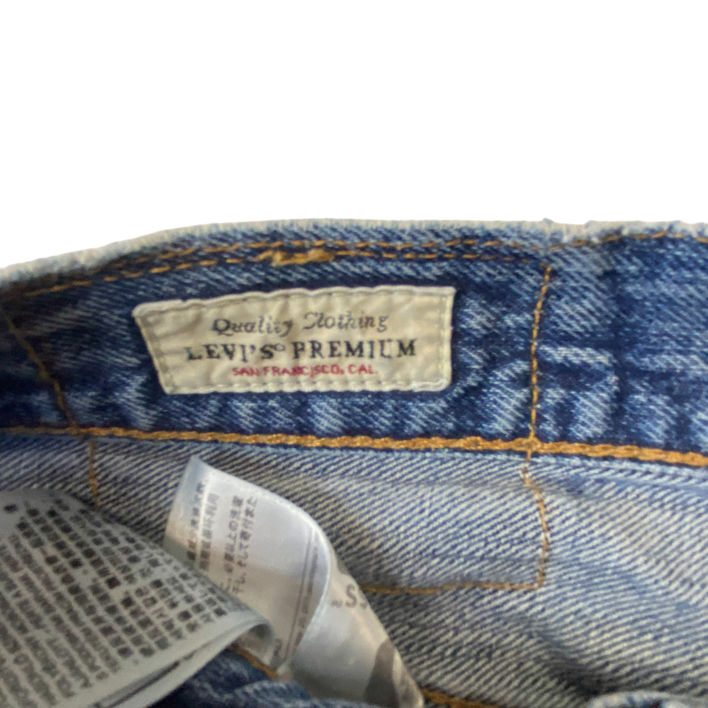 Levi's Jeans Mens Medium Blue Denim Regular Fit Straight Leg Pockets Outdoor