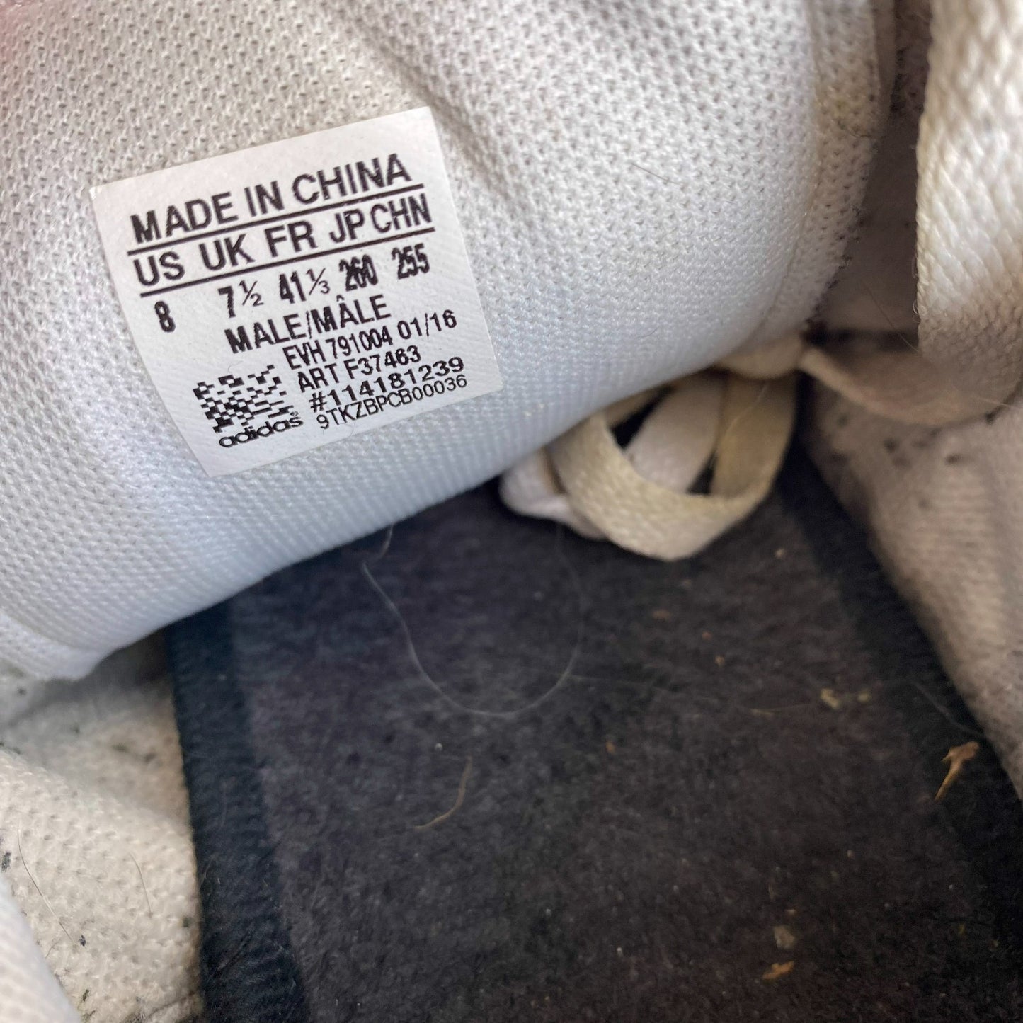 adidas Superstar Vulc Sneakers Men's UK 7.5 White Low Top Rubber Toe Lace Up