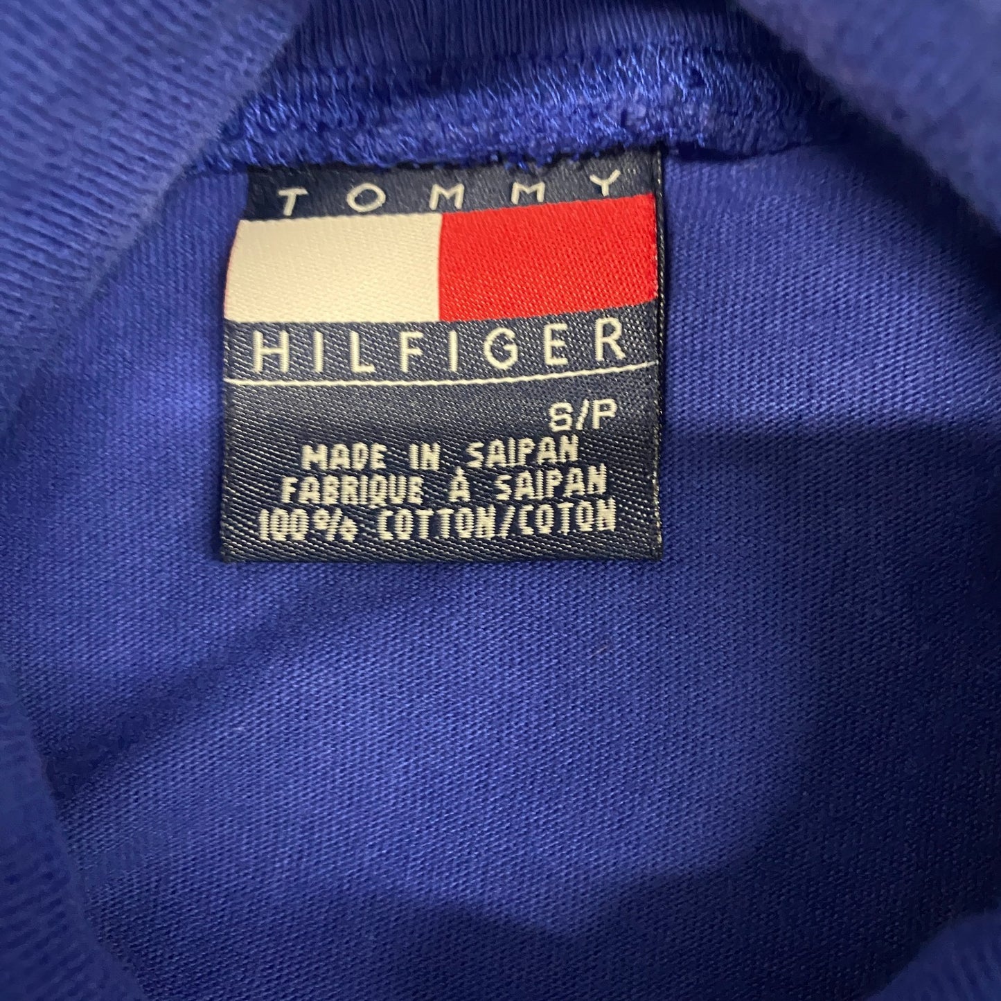 Tommy Hilfiger T-Shirt Girls S Navy Black Striped Long Sleeve Mock Neck Pullover