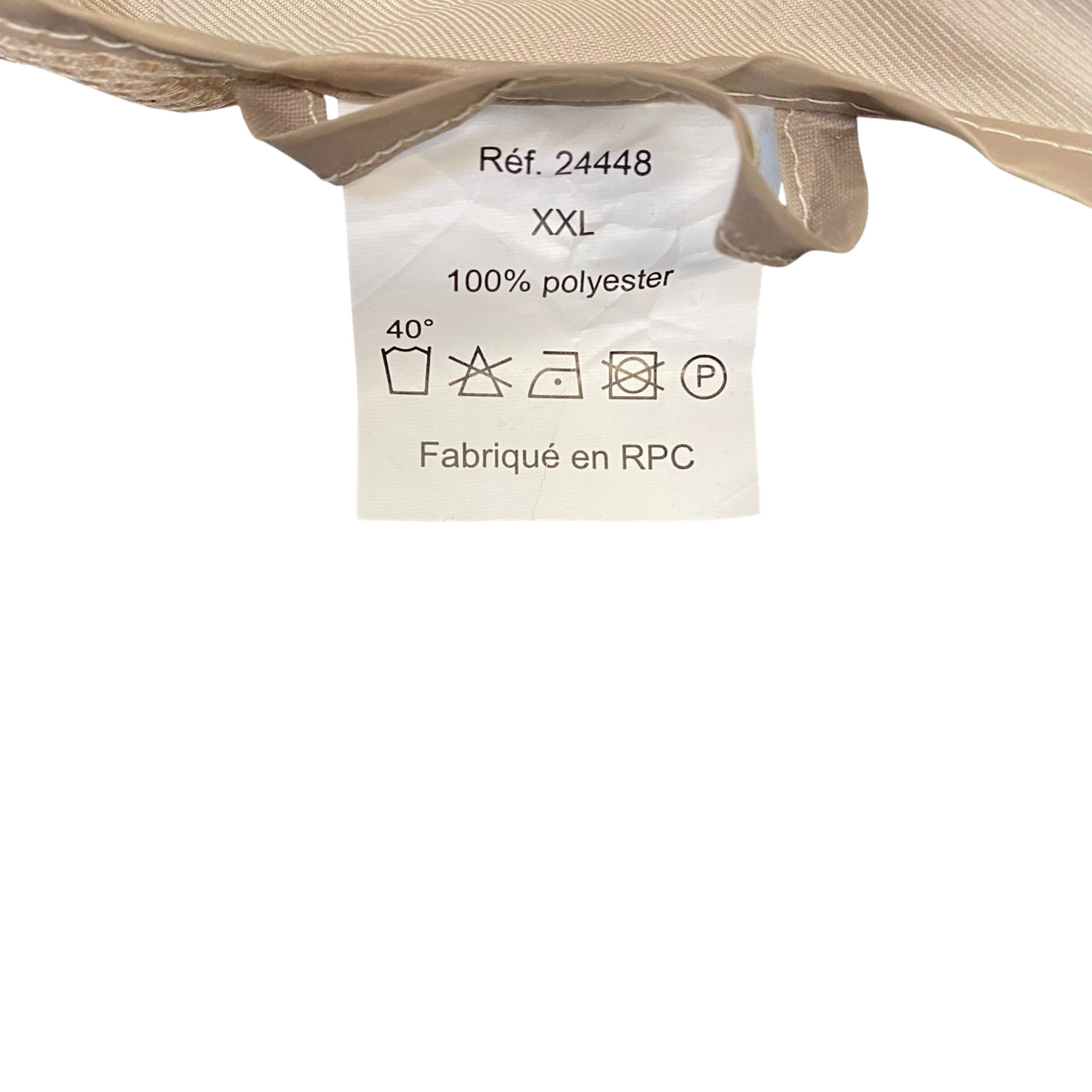 Fishing Vest Mens XXL Cream Mesh Lined Pockets Sleeveless V-Neck Full Zipper