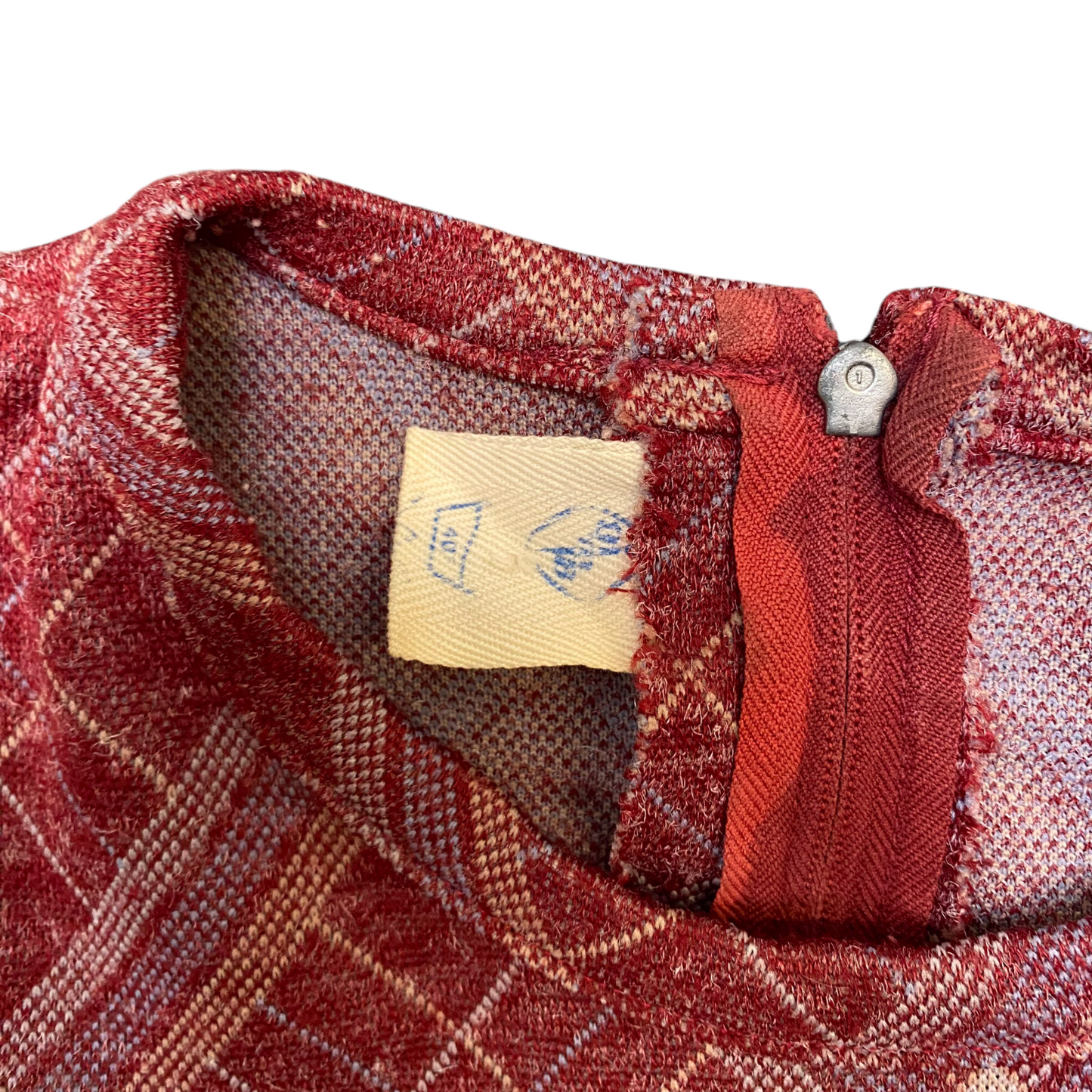 Sheath Dress Womens M Red Plaid Casual Short Sleeve Round Neck Back Zip Outdoor