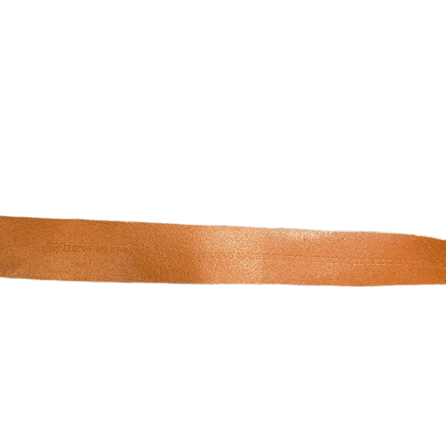 Waist Belt Mens Brown Leather Adjustable Silver Roller Pin Buckle 42.5 inches