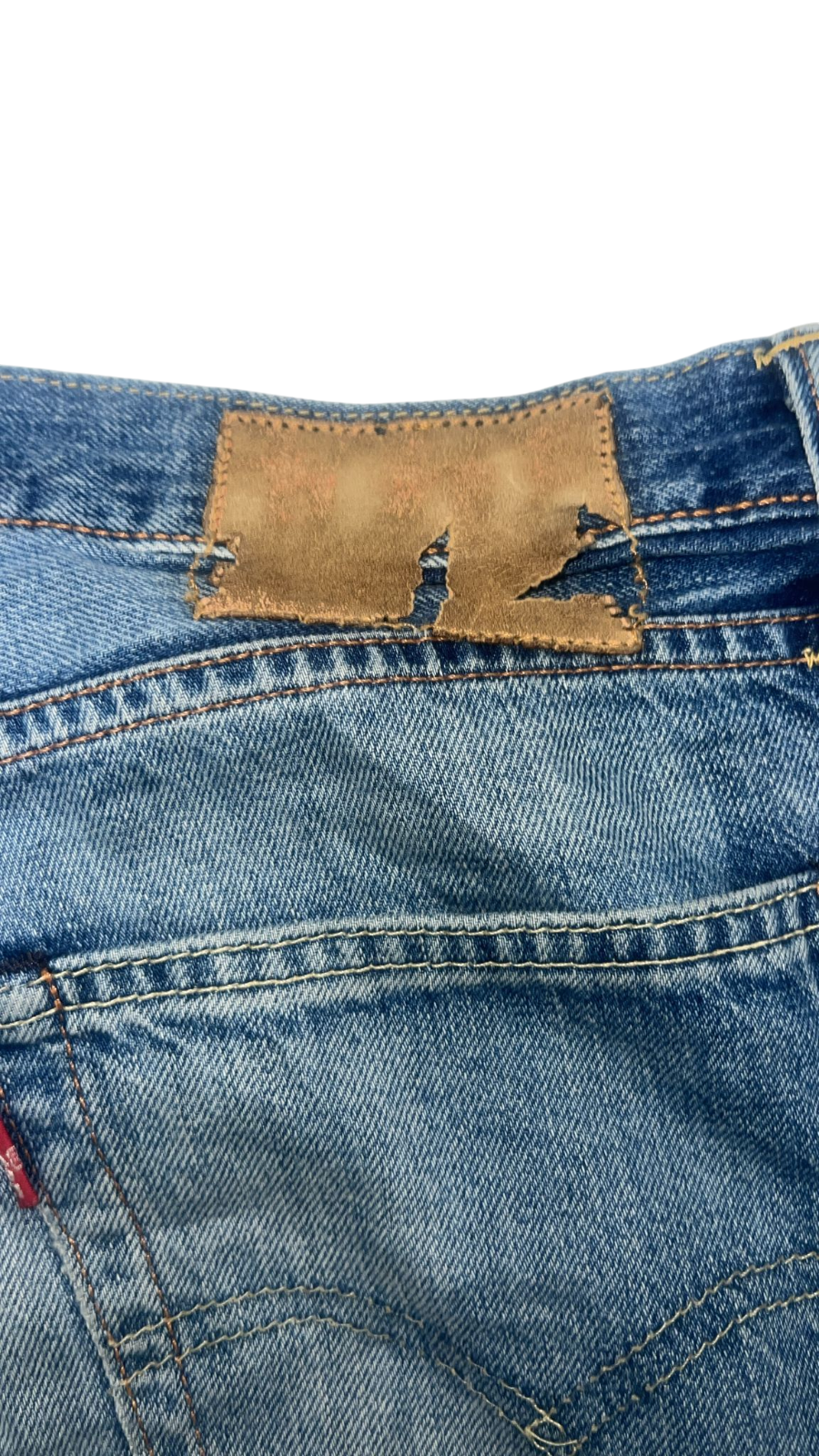 Levi's Jeans Mens Large Blue Denim Straight Fit Medium Wash Pockets Outdoor