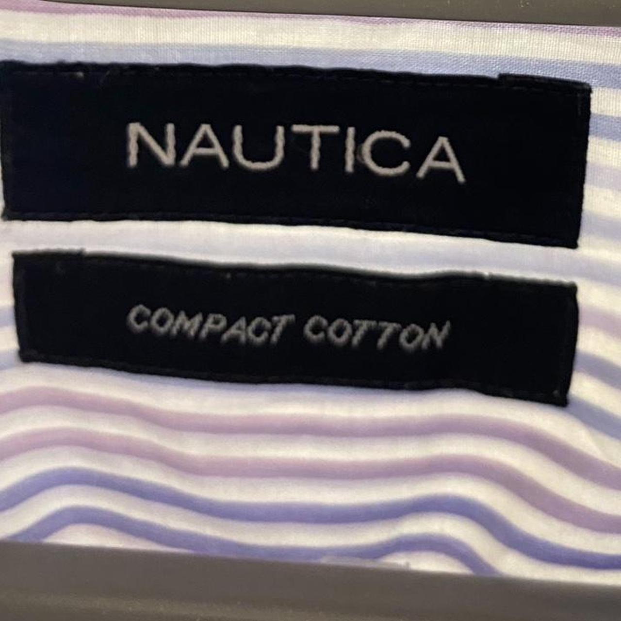 Nautica Shirt Mens Large Multi Stripes Collared Button Down