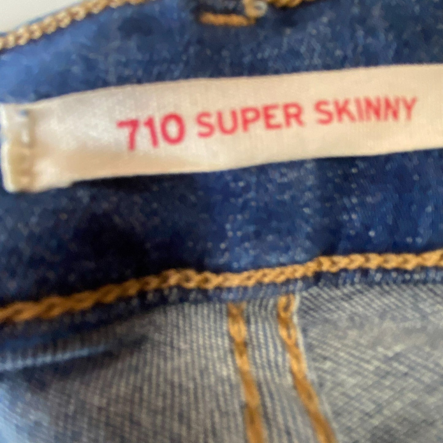 Levi's 710 Jeans Womens XS Blue Denim Super Skinny Fit Medium Wash Pockets