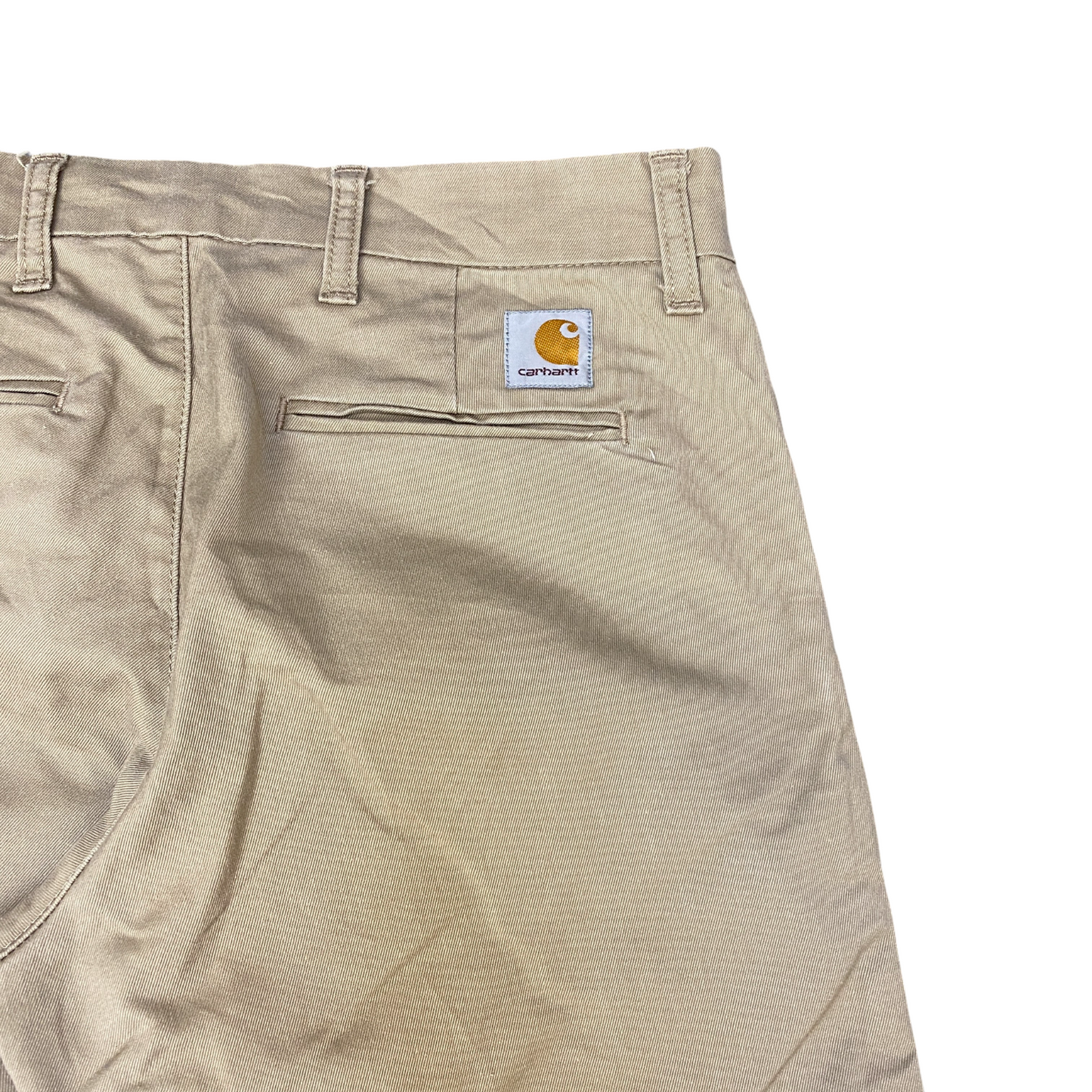 Carhartt Sid Pants Mens Medium Beige Stretch High Waisted Slim Fit Straight Leg