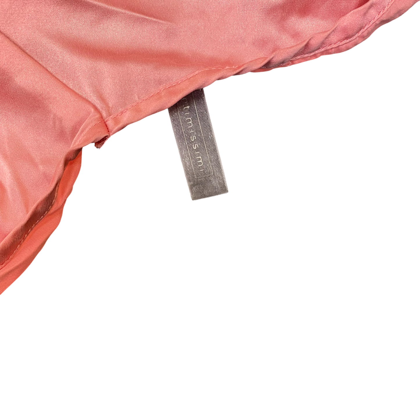 Camisole Top Womens S Pink Satin Adjustable Strap Side Slit Casual Pullover