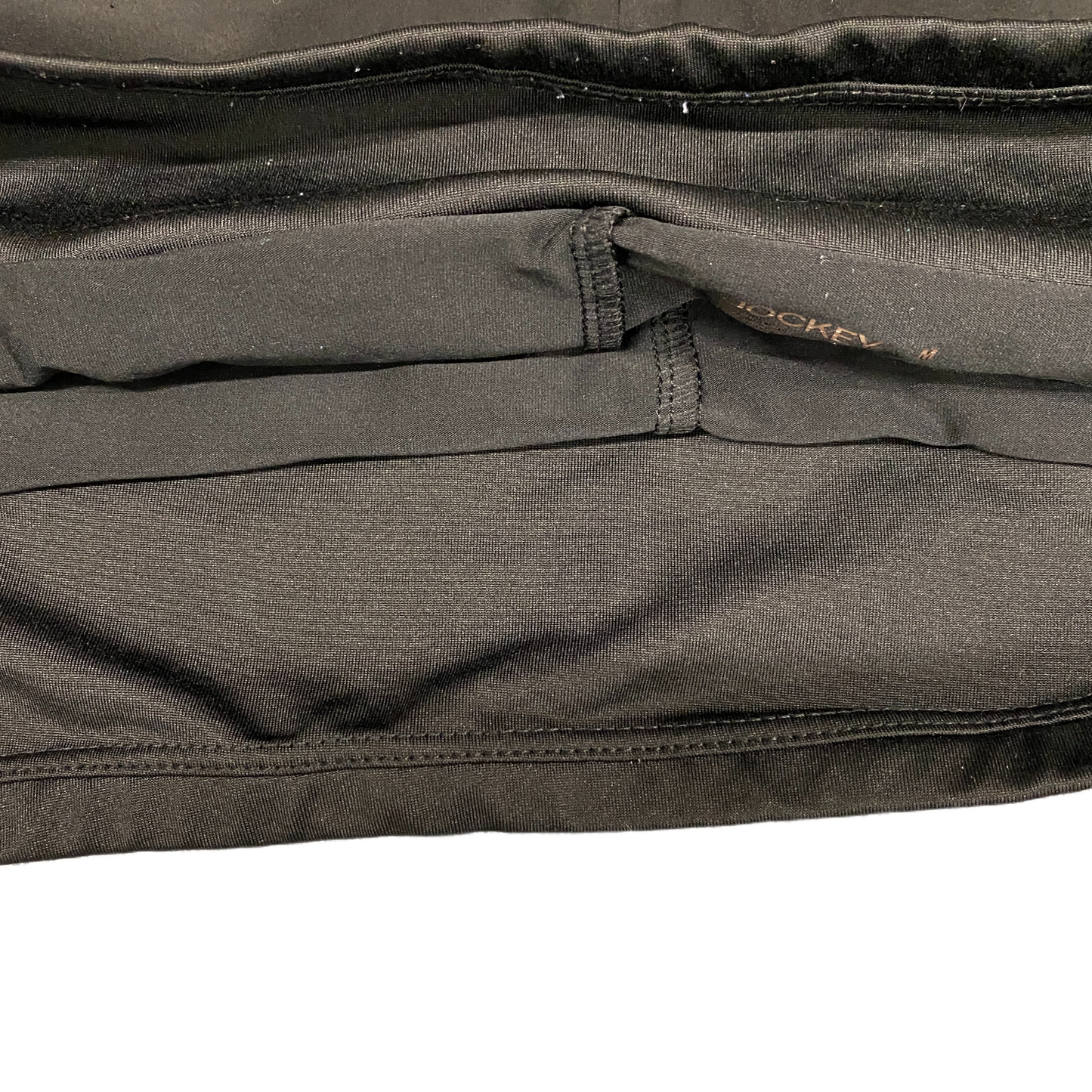 Running Shorts Womens Large 31" Waist Black Gym Training Dolphin Hem Pull On