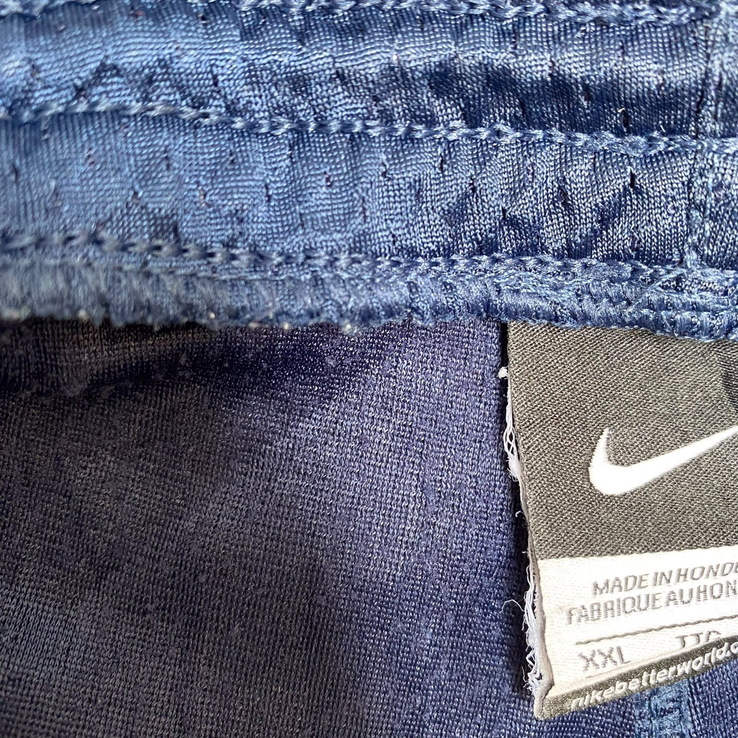 Nike Mesh Shorts Mens XXL Blue Swoosh Dri Fit Drawstring Running Athletic Fit