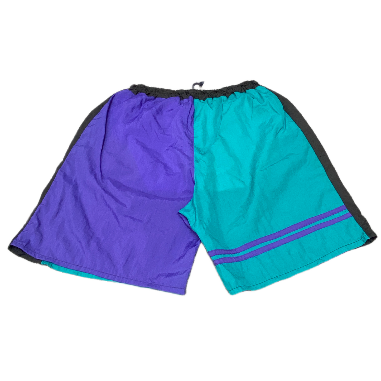 Swim Trunks Shorts Mens XS 27" Waist Multi Colorblock Elastic Waist Drawstring
