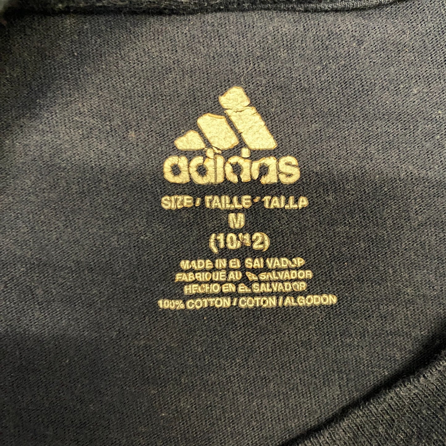 Adidas T-Shirt Girls M Blue Graphic Logo Short Sleeve Crew Neck Pullover Tee
