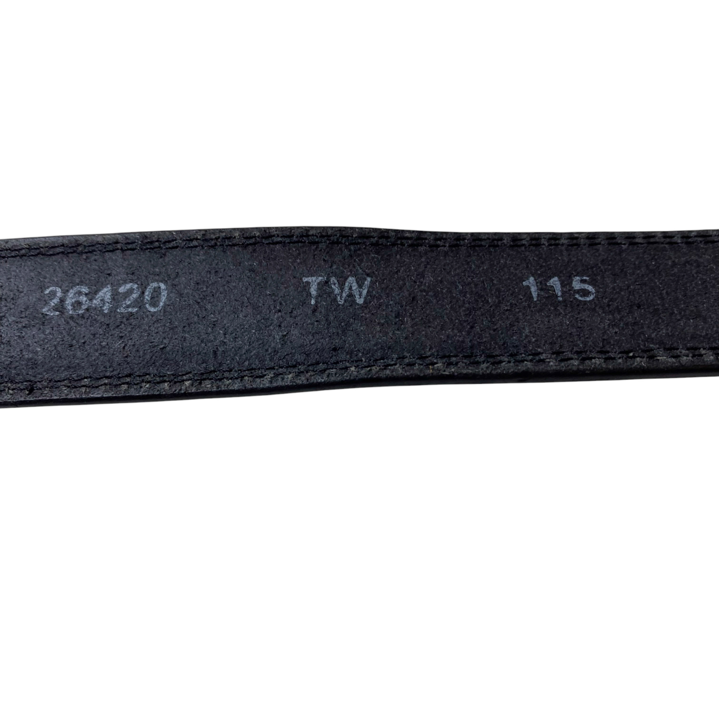 Mens Waist Belt Black Leather Classic Formal Adjustable Pin Buckle Size 49 in