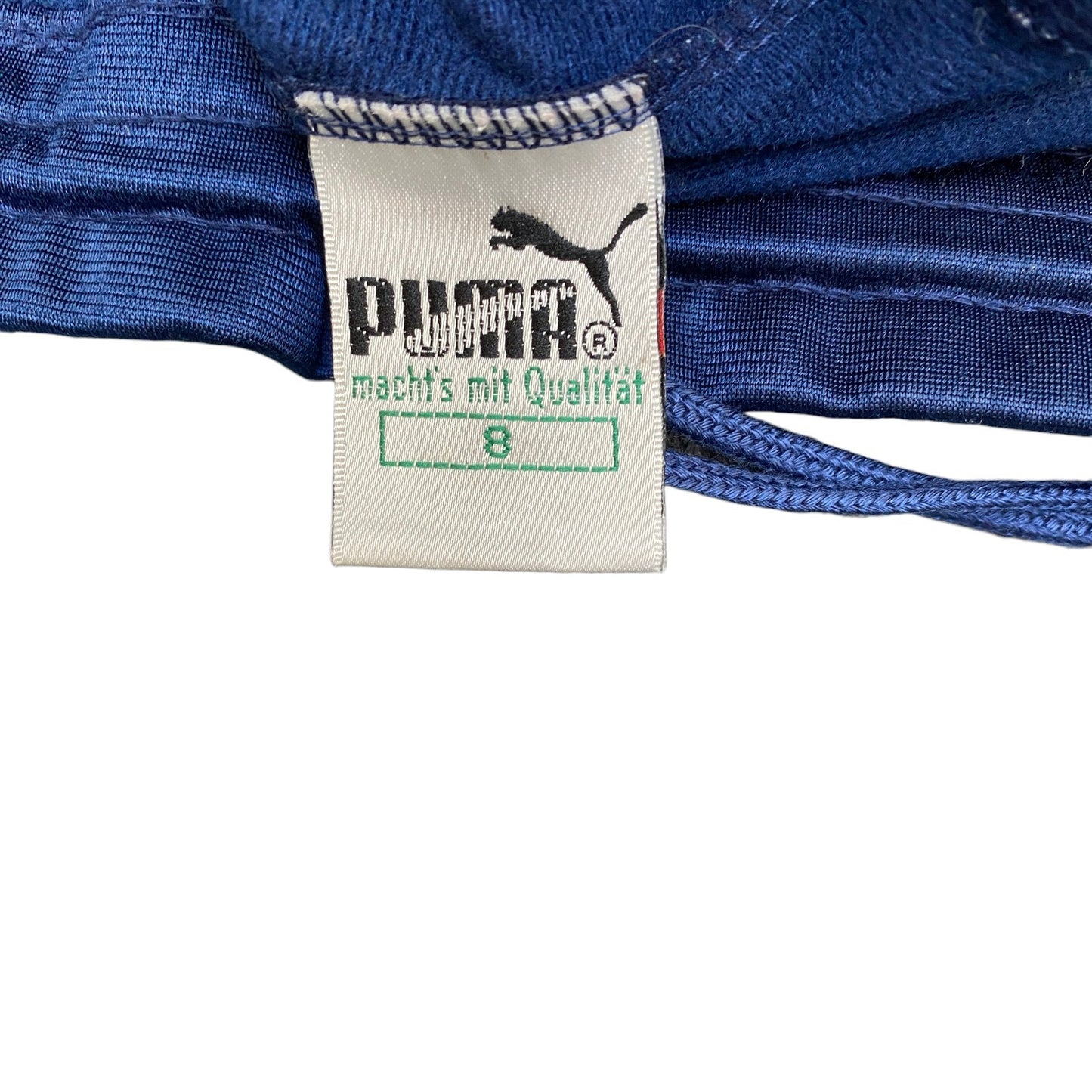 PUMA Track Pants Fits as Womens 38" Waist Blue Flat Front Straight Leg Trousers