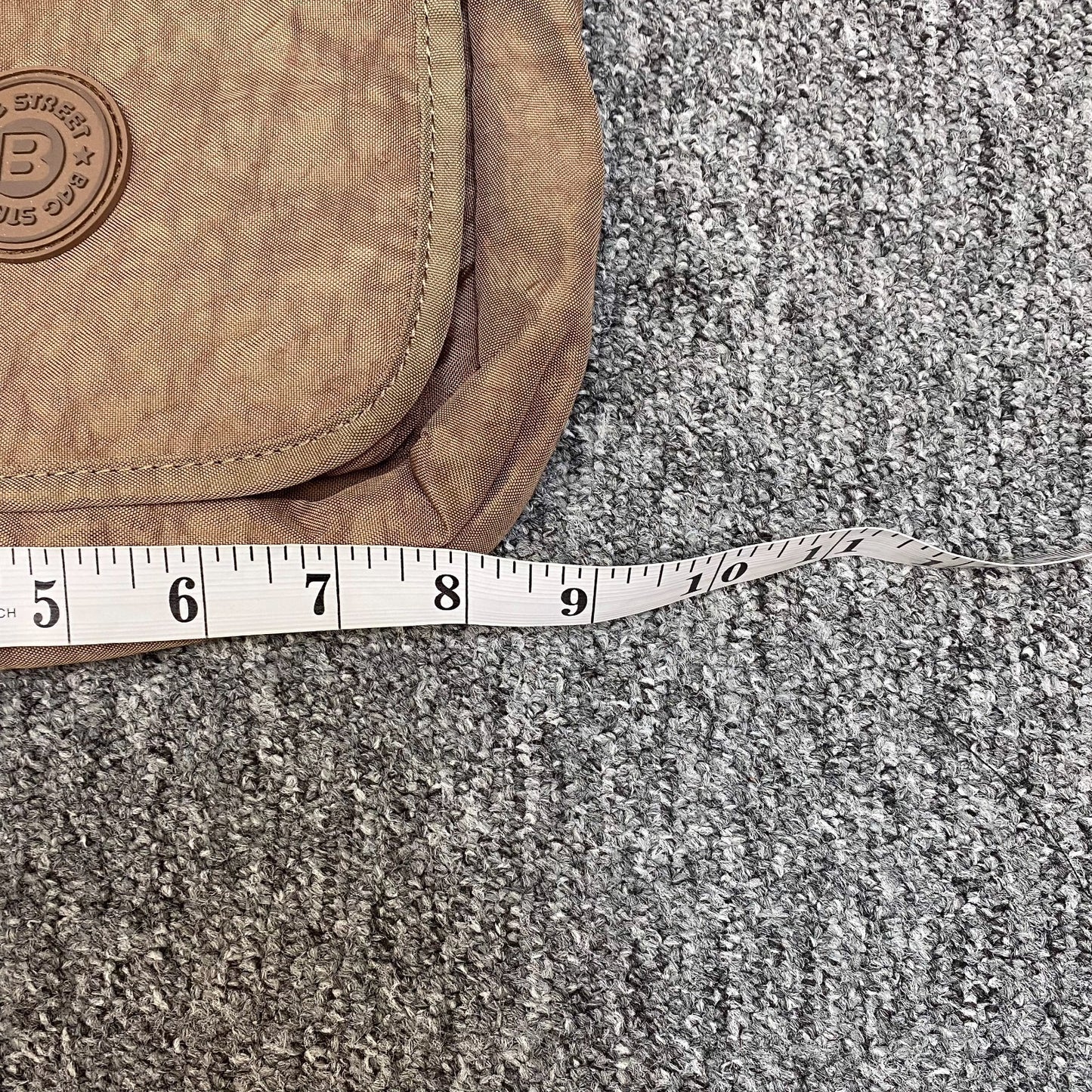 Bag Street Crossbody Bag Womens Brown Stylish Horizontal Single Flap Zip Closure