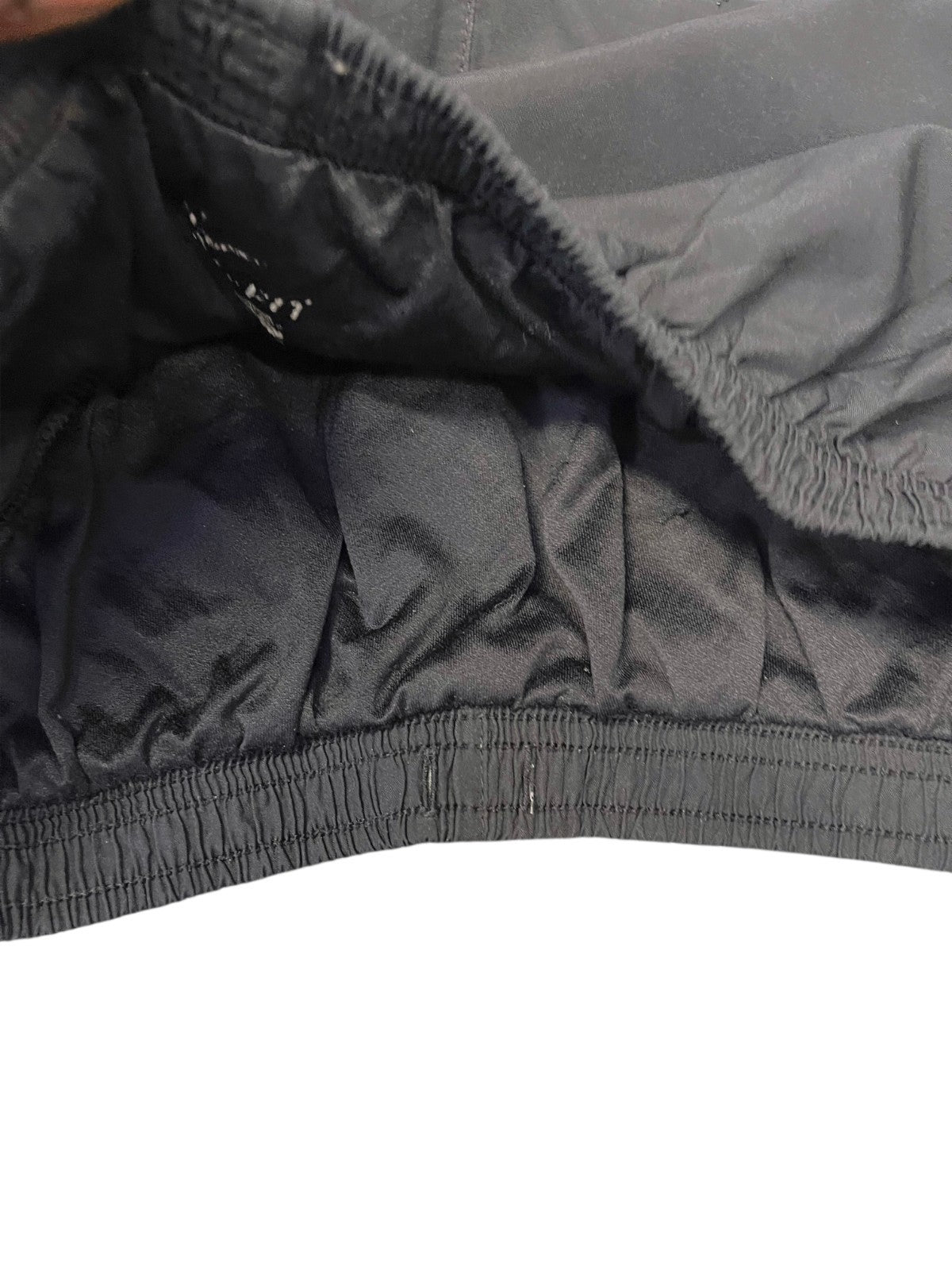 Nike Dri-FIT Running Athletic Shorts Fits as Women S 28" Waist Black Dolphin Hem