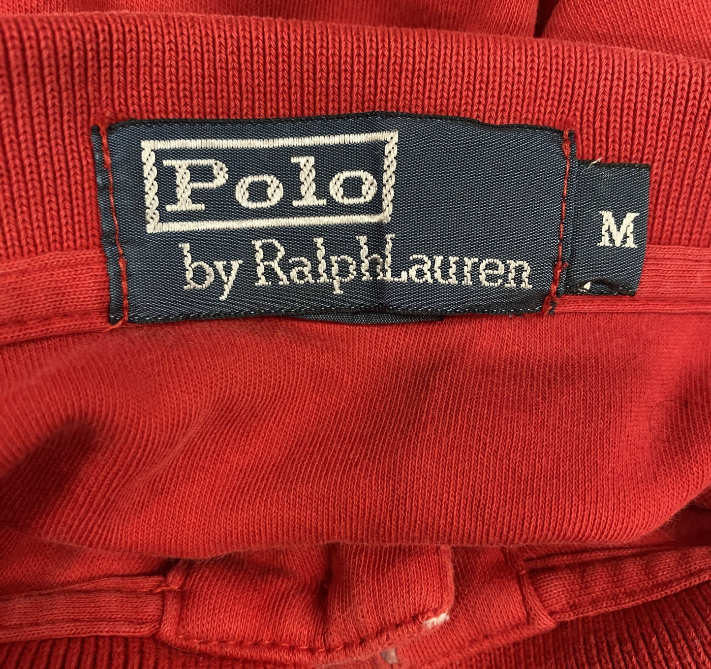 Ralph Lauren Polo Shirt Mens Medium Red Pony Logo Short Sleeve Collared Popover