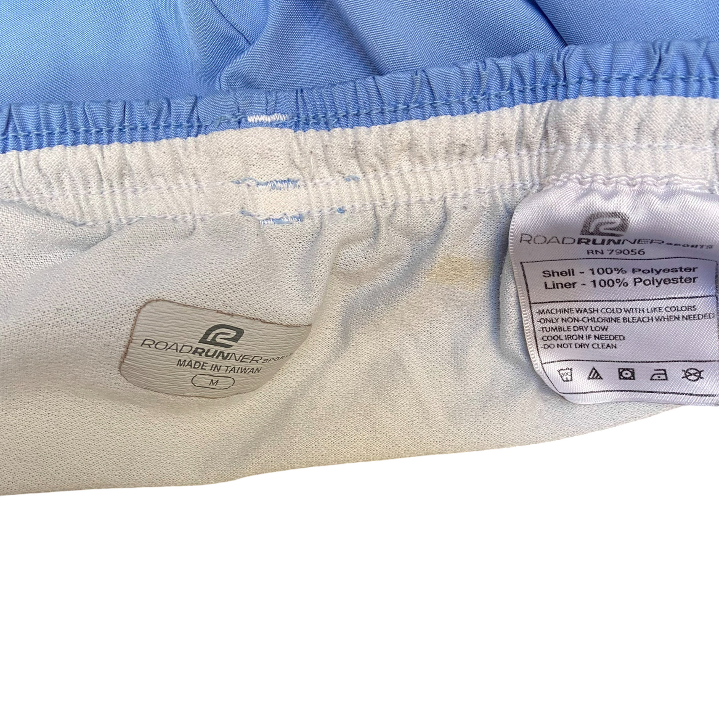 Sports Running Sprinter Shorts Womens Medium Blue Gym Workout Drawstring Waist