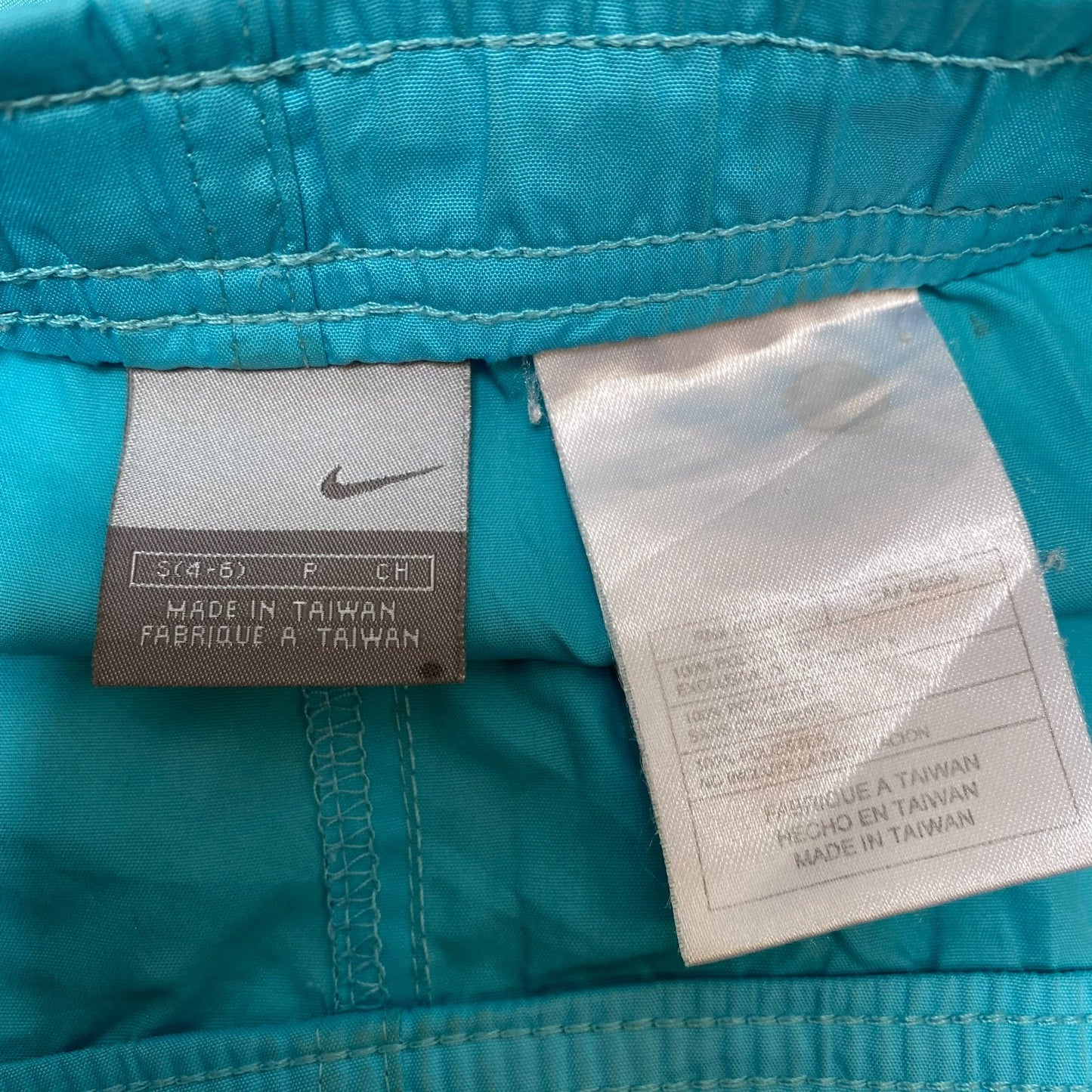 Nike Swim Trunks Shorts Womens Small Blue Stretch Elastic Waist Athletic Gym Fit