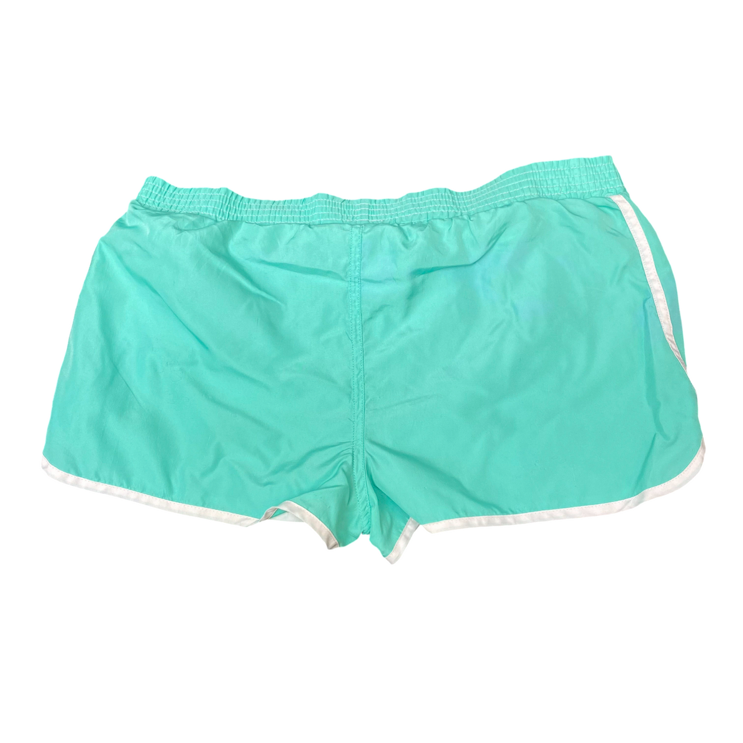 Sprinter Shorts Womens L Blue Gym Running Elastic Waist Drawstring Outdoor