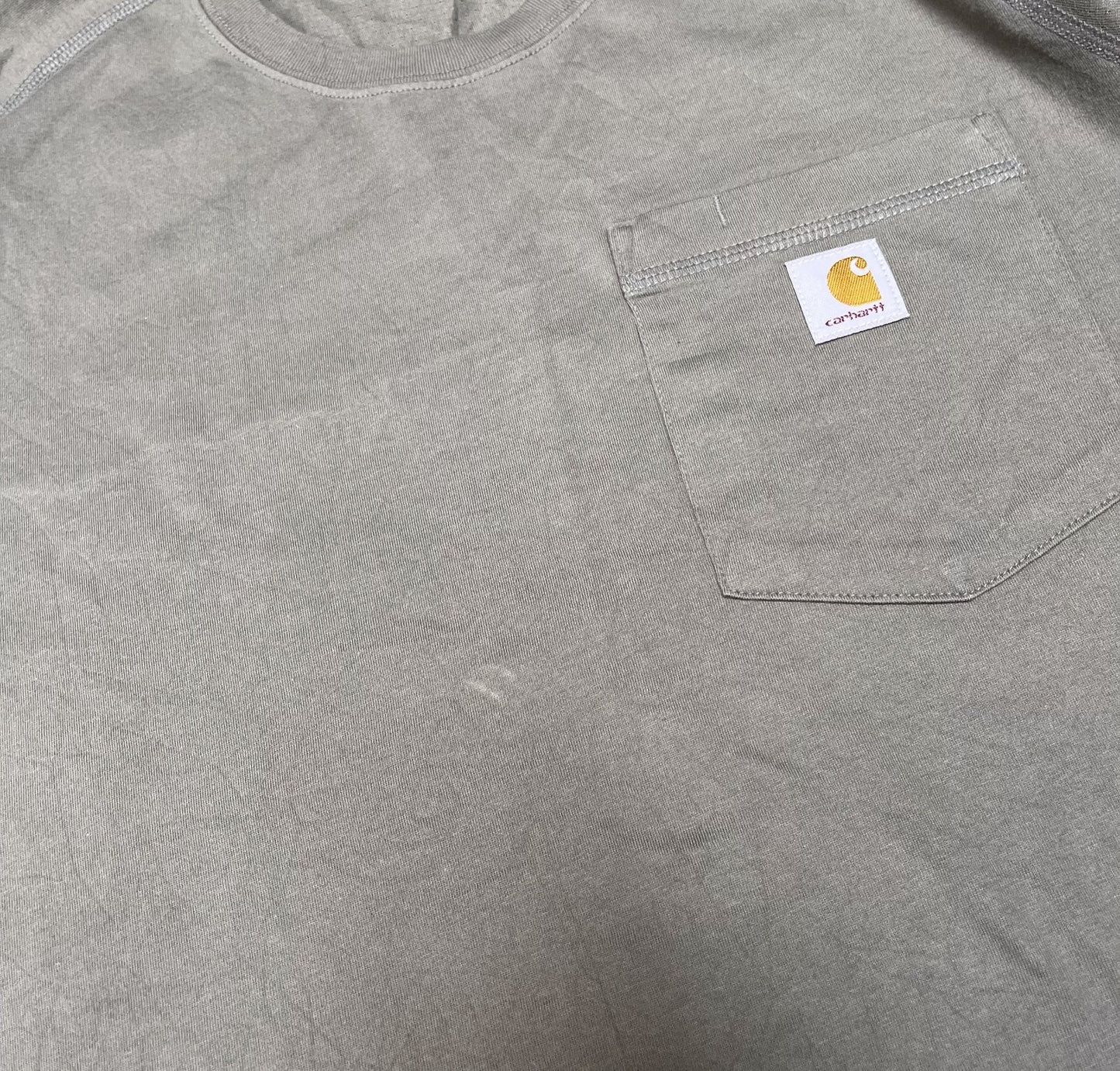 Carhartt Force Pocket T-Shirt Womens M Olive Green Relaxed Fit Short Sleeve Tee