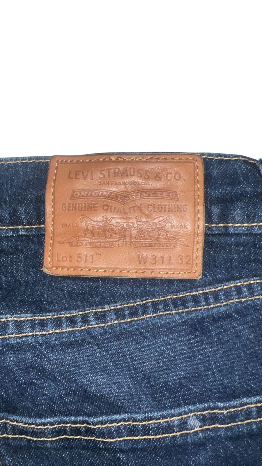 Levi's Jeans Womens Large Blue Denim Slim Fit Straight Leg Medium Wash Pockets