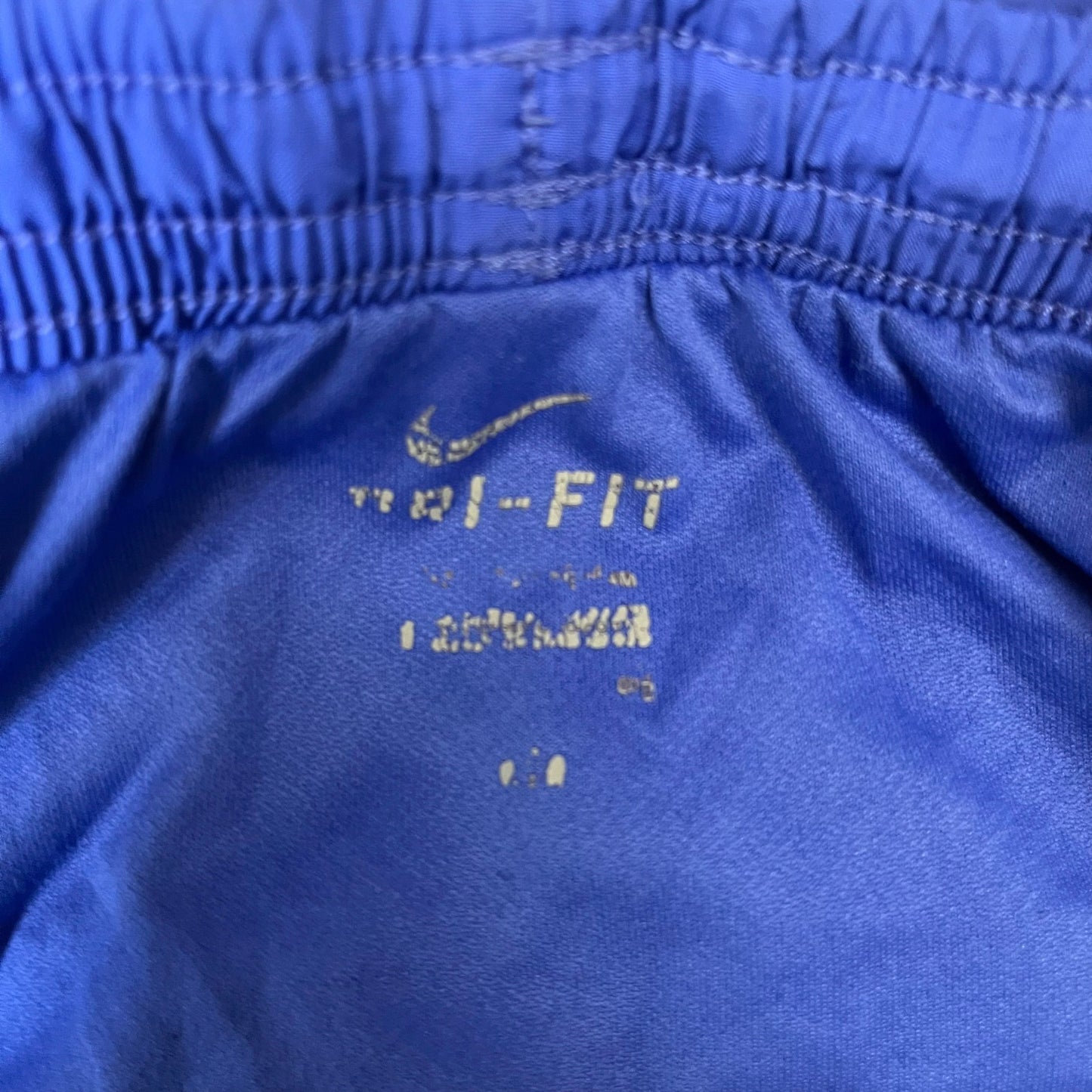 Nike Running Sprinter Shorts Fits as Womens S 28" Waist Blue Workout Dolphin Hem