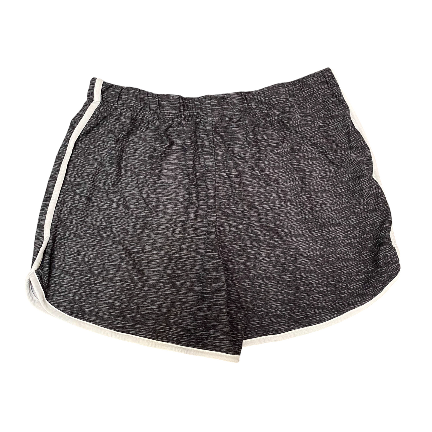 Running Sprinter Shorts Womens Medium Grey Athletic Fit Gym Workout Dolphin Hem