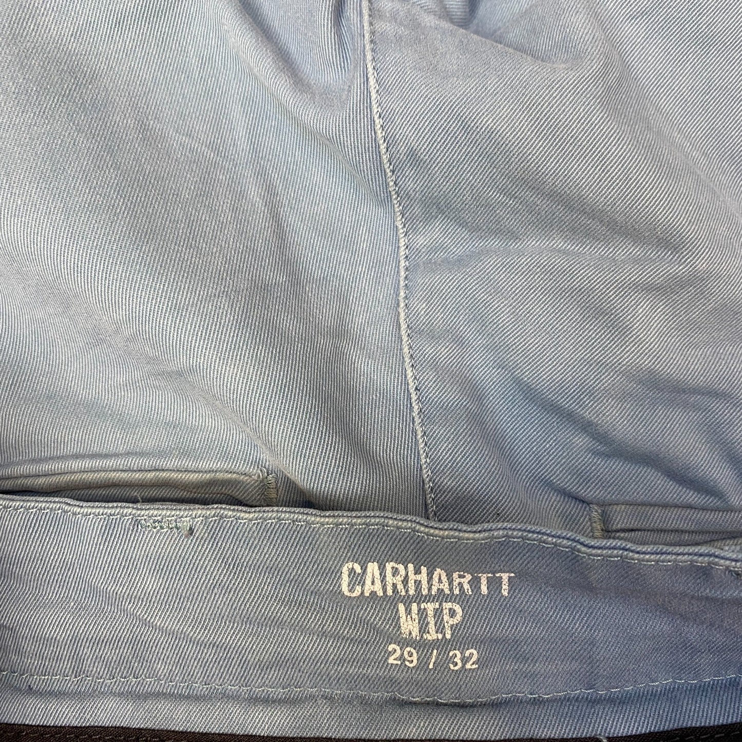 Carhartt WIP Sid Pants Womens Medium Blue Workwear Stretch Slim Fit Straight Leg