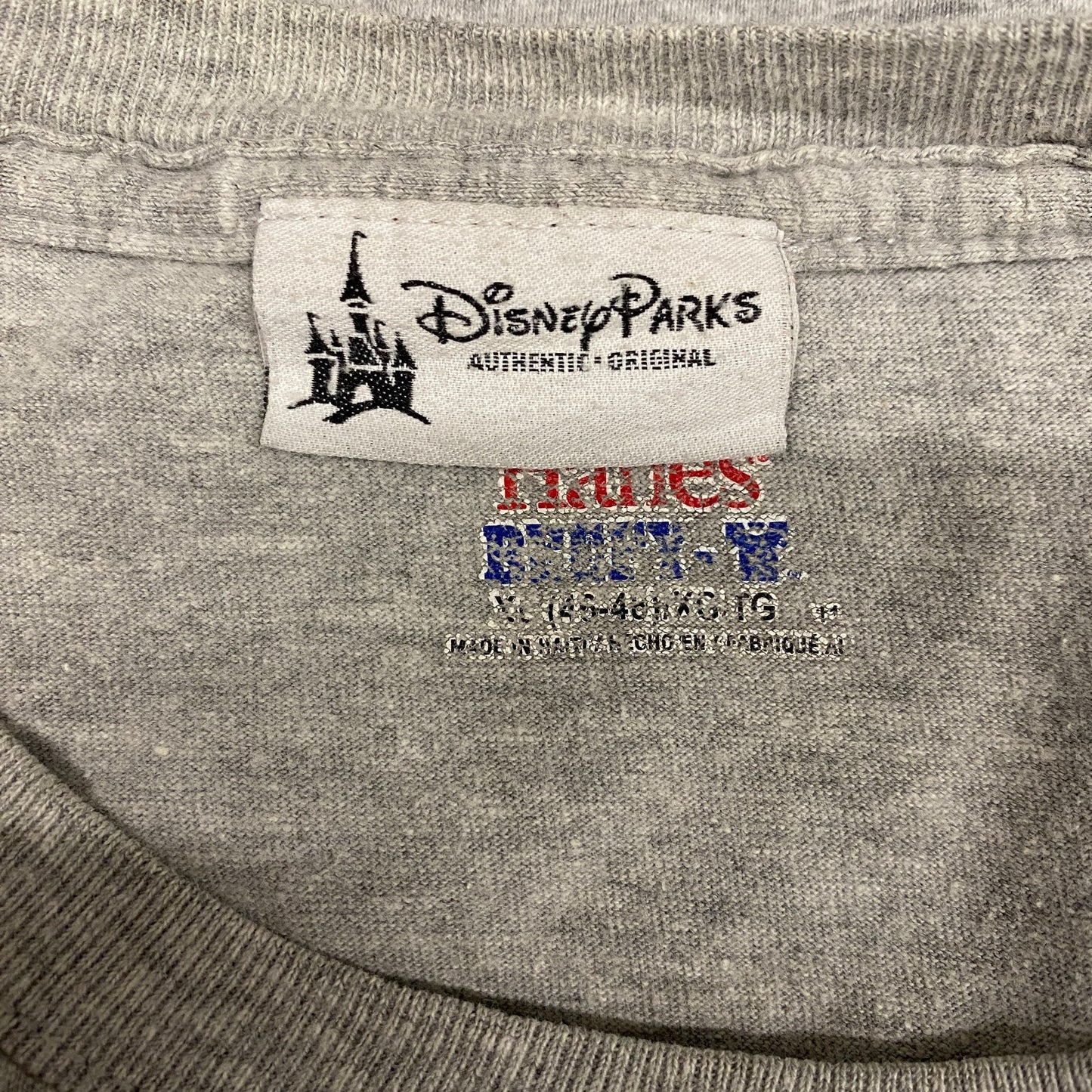Hanes Beefy T-Shirt Men M Grey Graphic Print Short Sleeve Crew Neck Pullover Tee