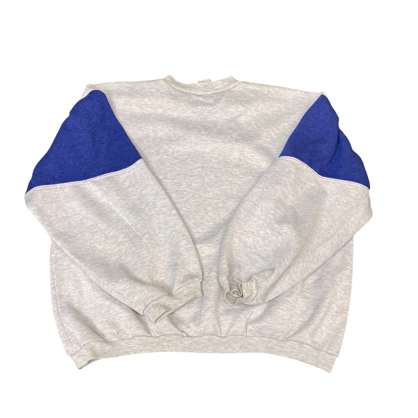 Verve Speed Sweatshirt Womens Large Grey Blue Long Sleeve Crew Neck Pullover