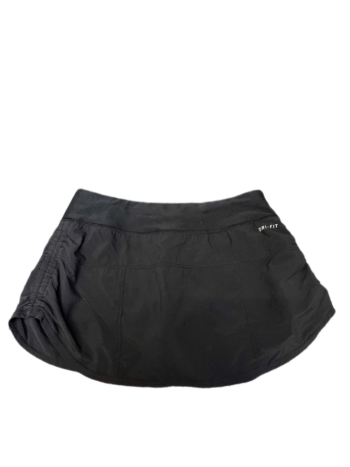 Nike Dri-FIT Athletic Running Skort Fits as Womens S 25" Waist Black Drawstring