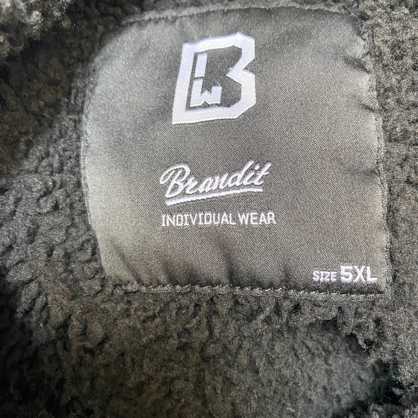Brandit Denim Jacket Mens 2XL Grey Fleece Lined Long Sleeve Collared Snap Front