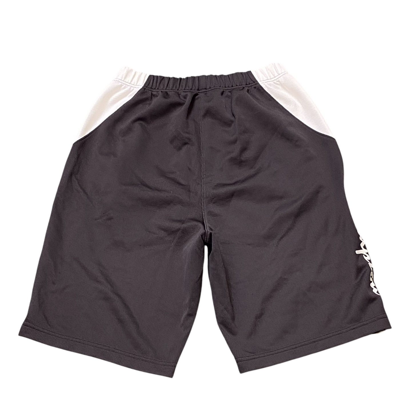 Champion Shorts 26W Black Spellout Logo Elastic Waist Drawstring Athletic Fit