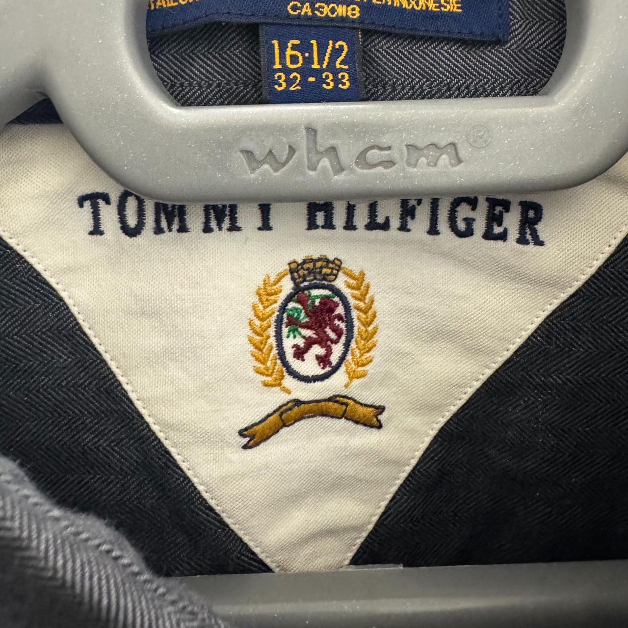 Tommy Hilfiger Shirt Mens XL Grey Collared Button Down