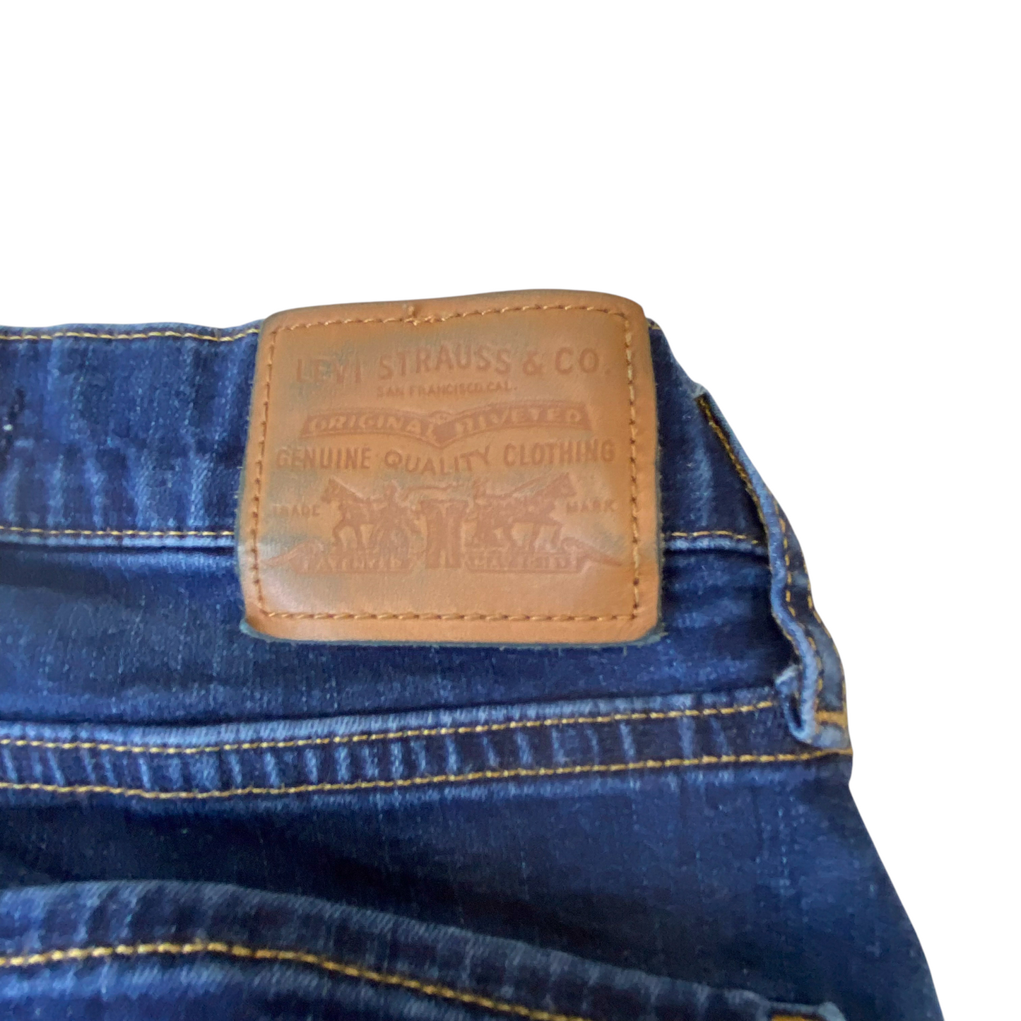 Levi's Jeans Women 24W 27.5L Blue Denim Premium Red Tab Mile High Super Skinny