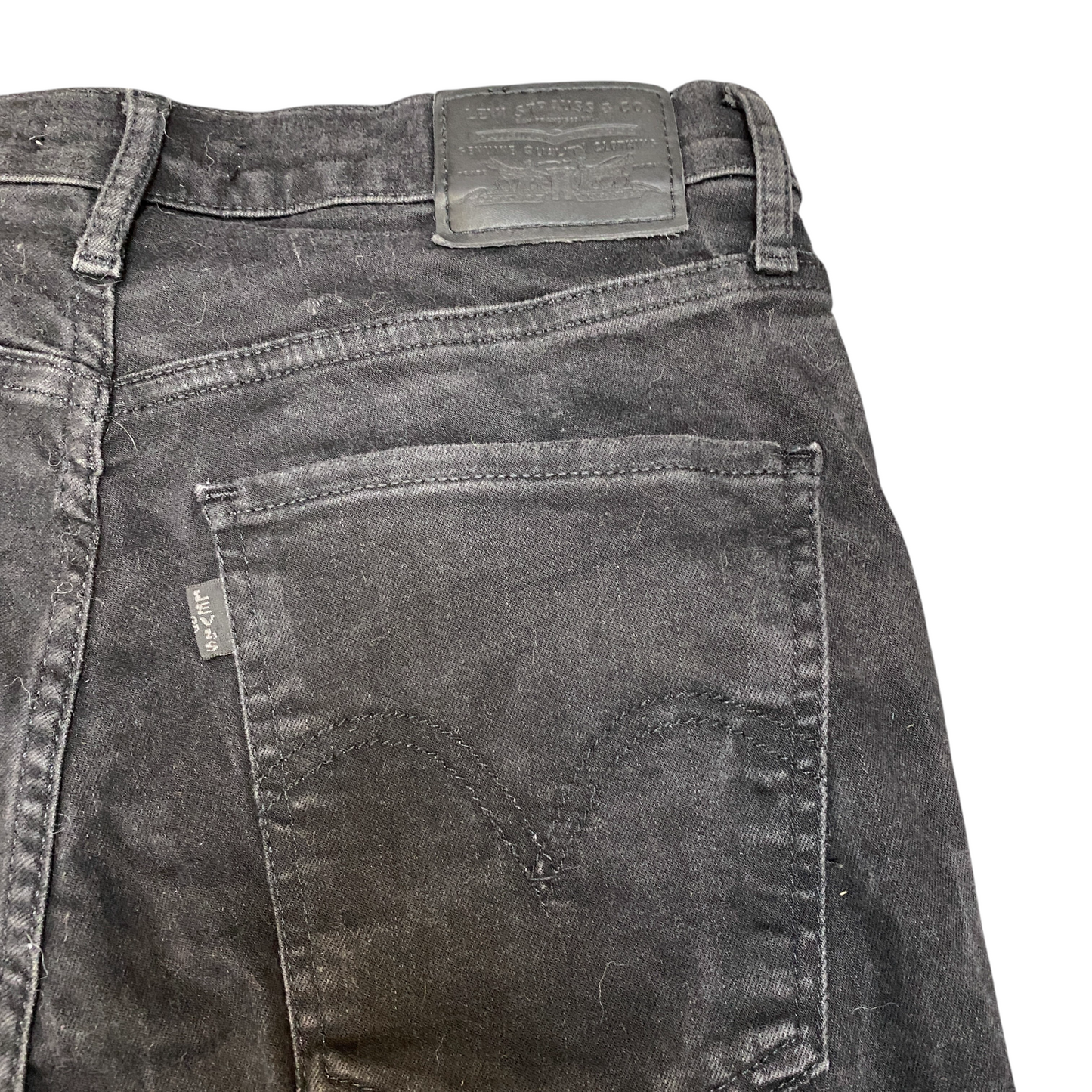 Levi's Jeans Womens 28" Waist Black Premium Streetwear Mile High Super Skinny