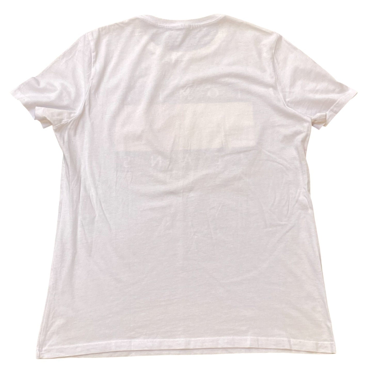 Tommy Jeans Shirt Mens S White Short Sleeve Crew Neck Archive Flag Pullover Tee