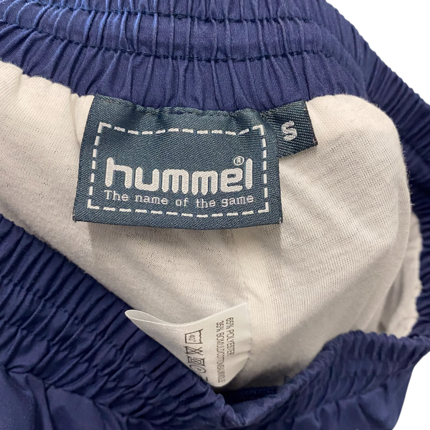 Hummel Active Jogger Pants Mens Small Blue Athletic Gym & Running Elastic Waist