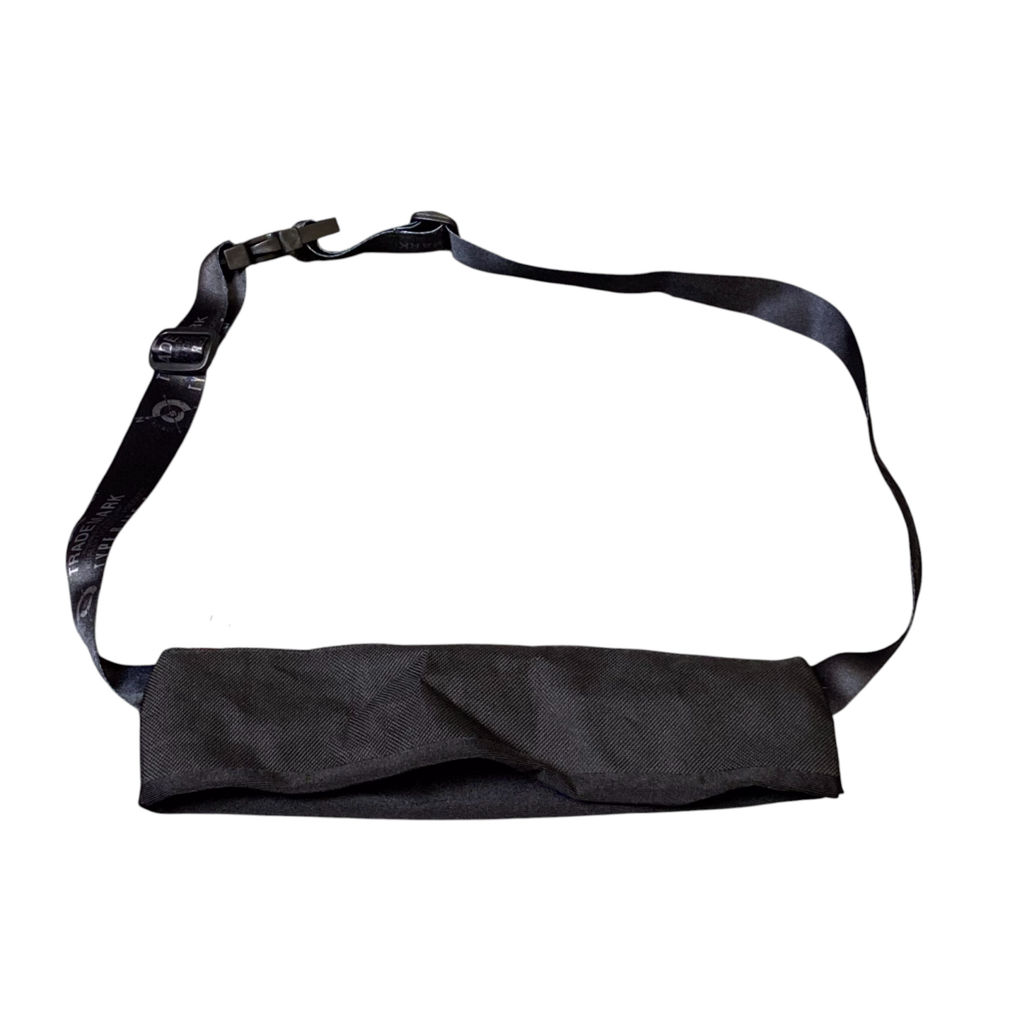 Unisex Adults Sports Waist Fanny Pack Bum Bag Black Adjustable Strap Zipper