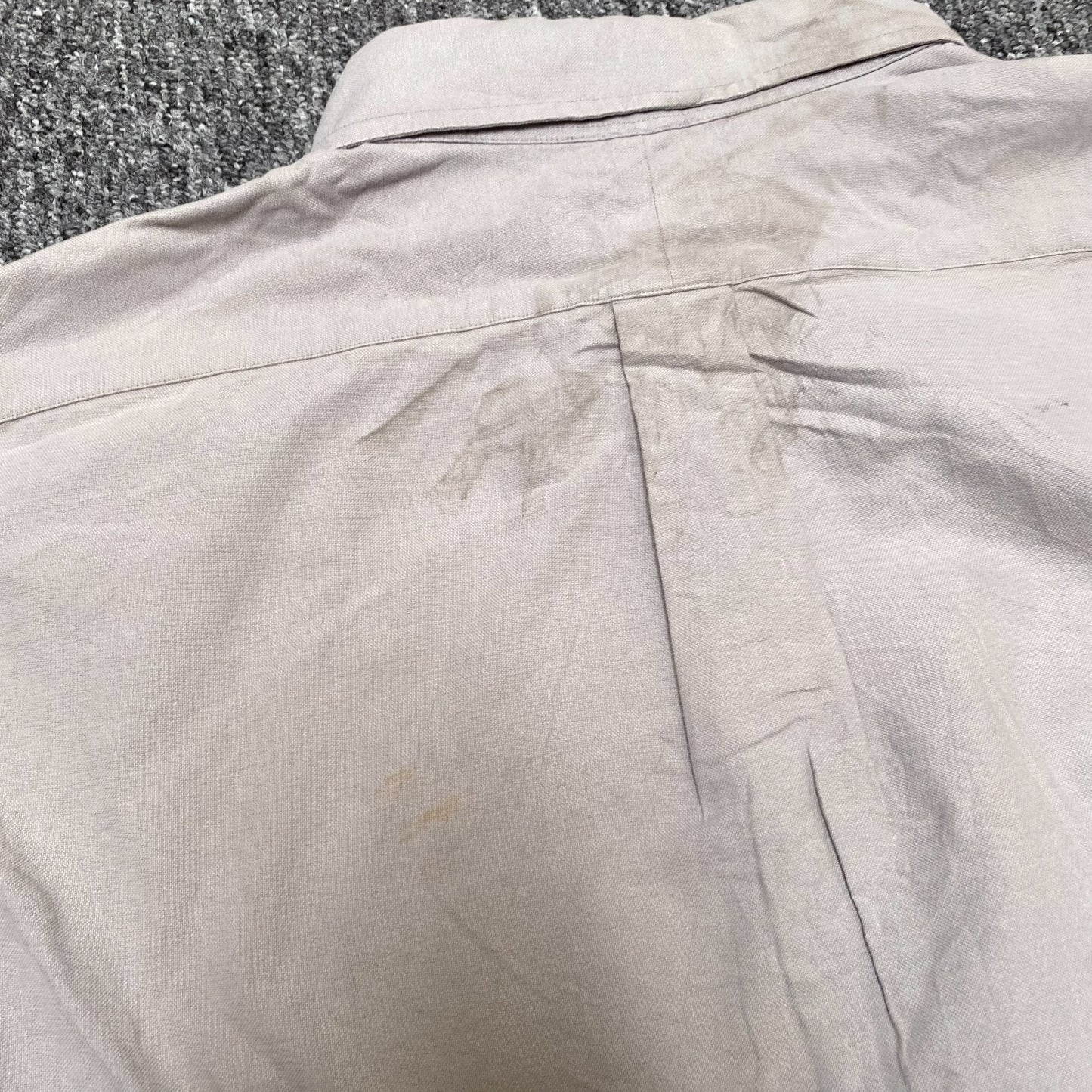 Ralph Lauren Shirt Mens M Brown Long Sleeve Collared Button-Down Black Pony Logo