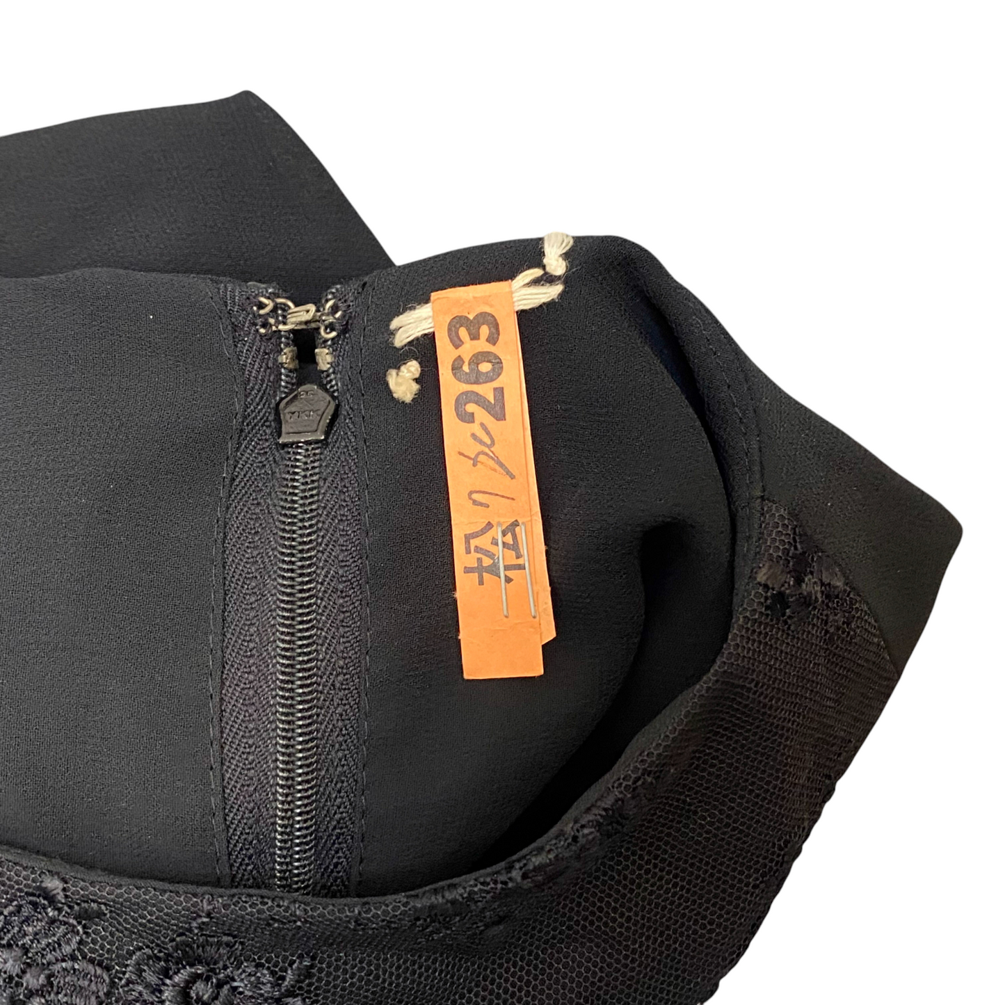 Anamsa 263 Pleated Dress Womens M Black Short Sleeve Round Neck Back Zip Comfort